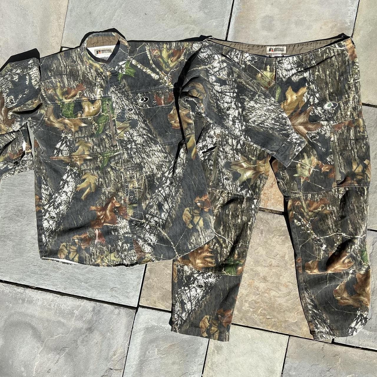 Russell Athletic Woodland Camo Utility Shirt Jacket Size US XL / EU 56 / 4 - 8 Thumbnail