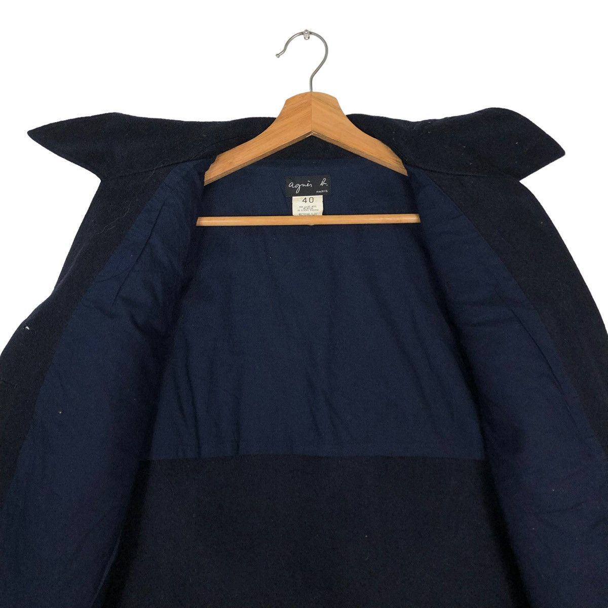 agnes b. 🔥VINTAGE CROPPED WOOL JACKET AGNES B. MILITARY DESIGN Size US S / EU 44-46 / 1 - 14 Thumbnail