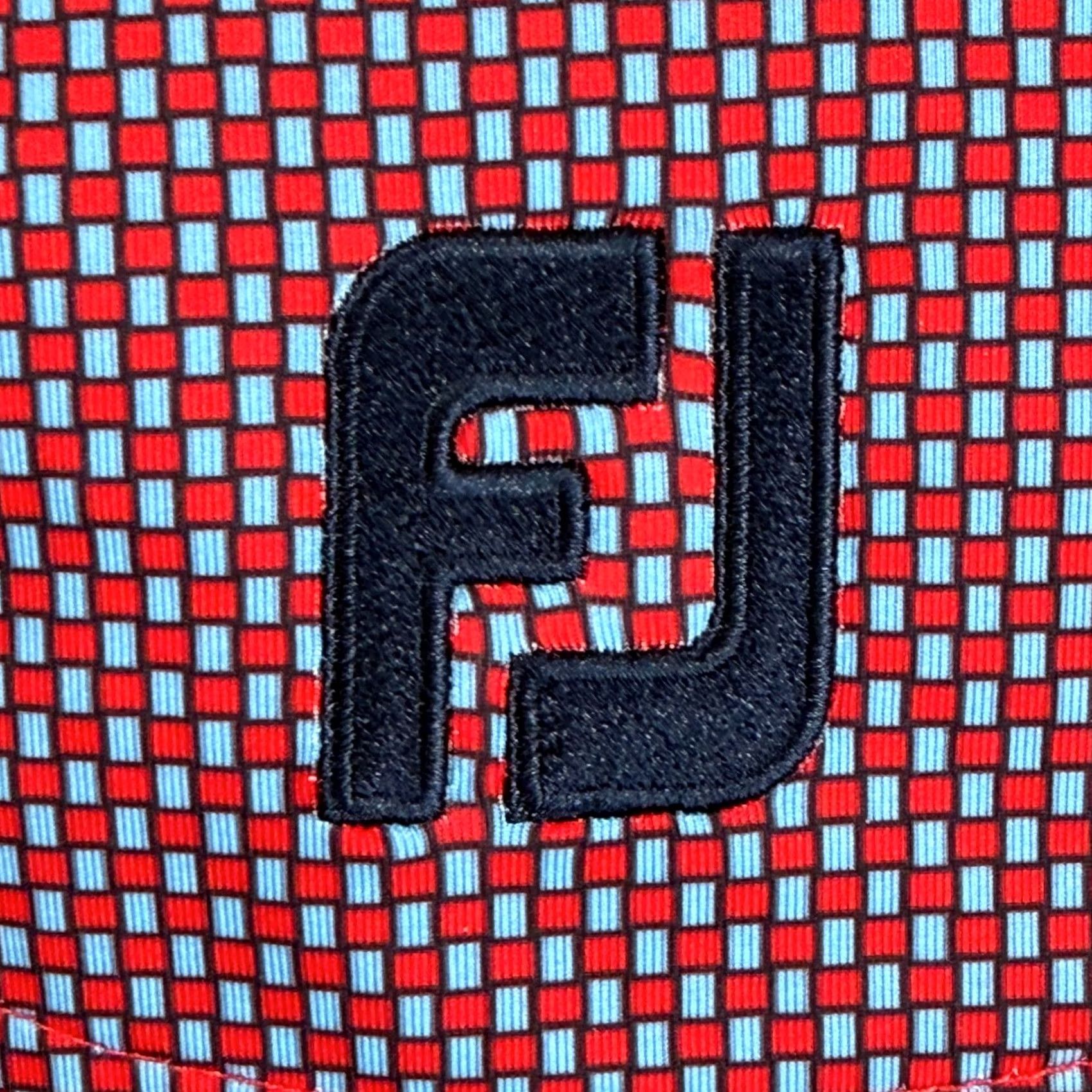 Footjoy FootJoy Polo Shirt Men XL Geo Navy Scarlet Performance Golf NEW Size US XL / EU 56 / 4 - 5 Thumbnail