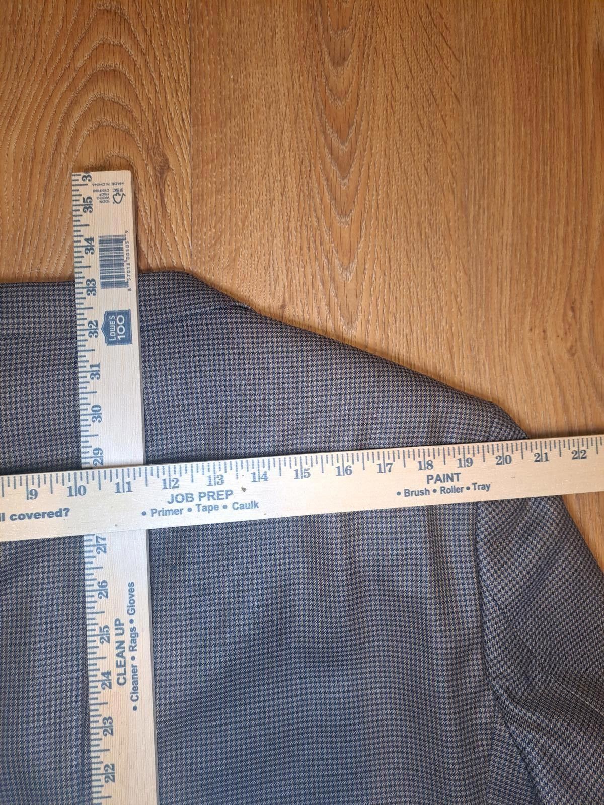 Polo Ralph Lauren NEW Ralph Lauren Sport Coat Mens 46L Brown Houndstooth Silk Size 46L - 12 Thumbnail