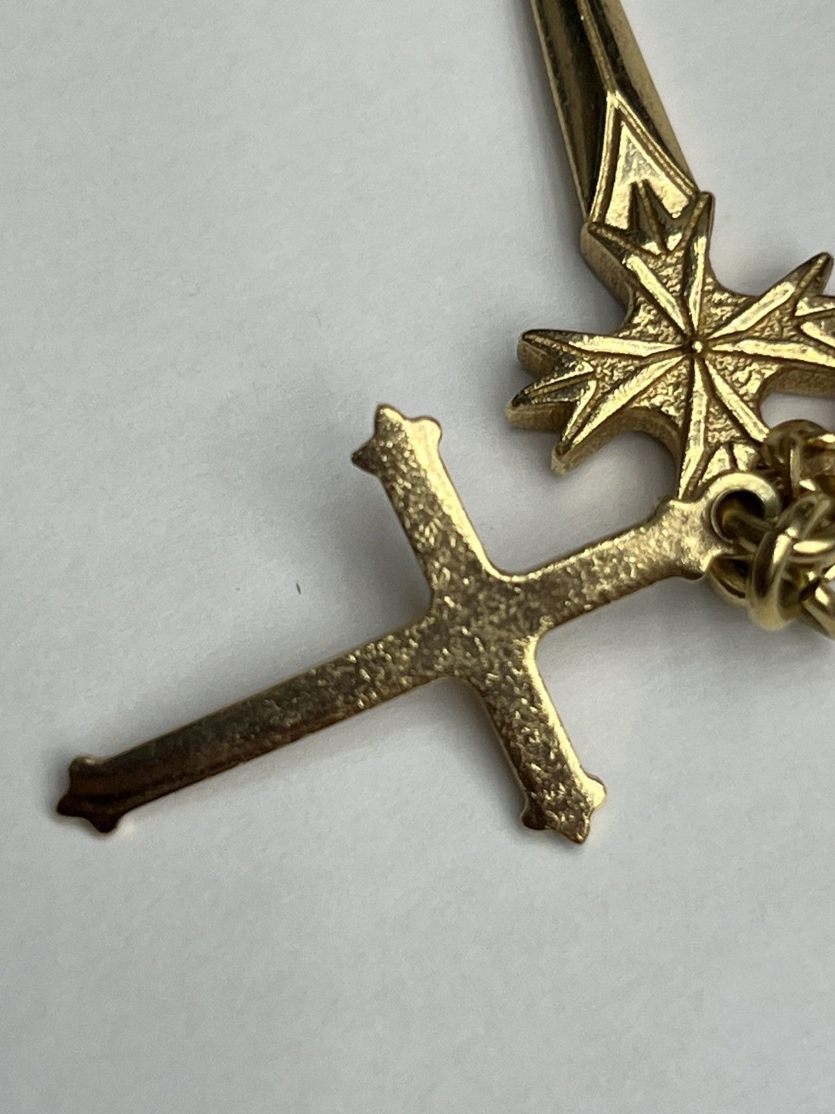 Emanuele Bicocchi Emanuele Bicocchi Large Pugnale and Cross Necklace Size ONE SIZE - 11 Thumbnail