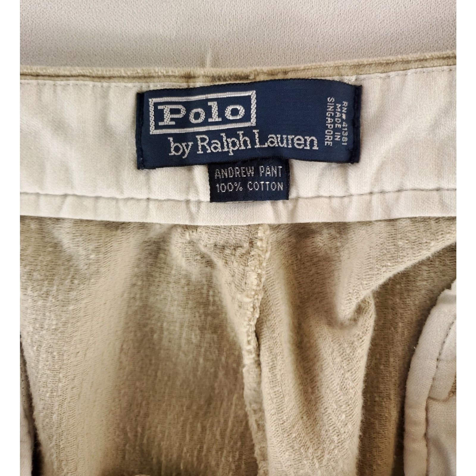 Polo Ralph Lauren Polo Ralph Lauren Corduroy Baggy Andrew Pant Beige Mens 40x32 40x31 Actual Beige Mens Baggy Corduroy Pant Size US L / EU 52-54 / 3 - 2 Thumbnail
