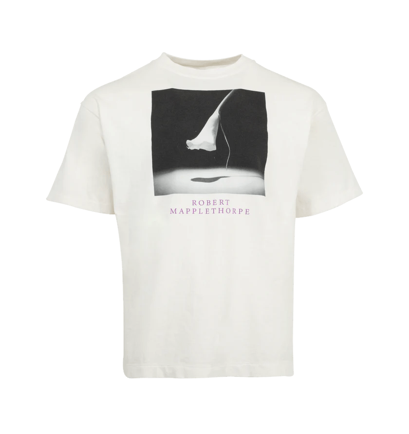 Saint Michael o1h1sh11225 Calla Lily Tee in White Size US XL / EU 56 / 4 - 1 Thumbnail