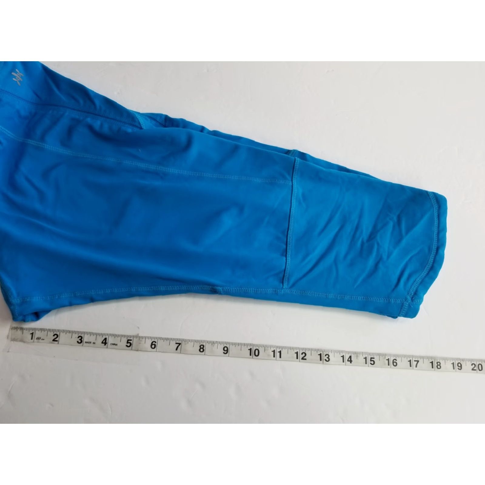 Kyodan KYODAN Leggings Women Cropped Blue Elastic Waist Pull On L Large Skinny Activewear Size 36" / US 14 / IT 50 - 4 Thumbnail