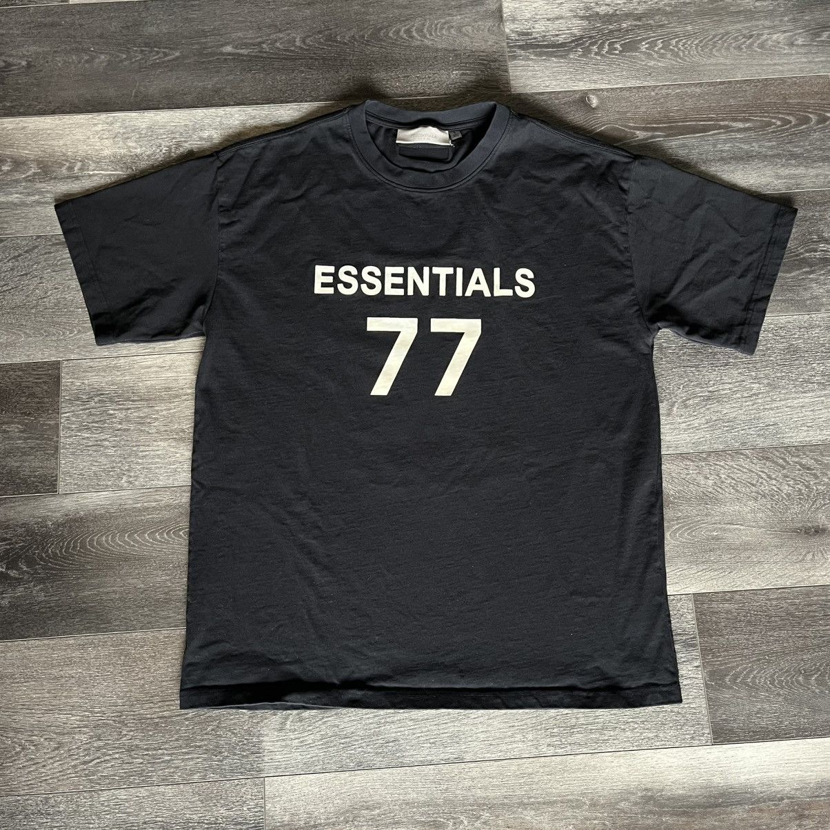 Essentials Fear of God FOG Essentials 1977 Iron Logo Tee Shirt Black Size US L / EU 52-54 / 3 - 1 Thumbnail