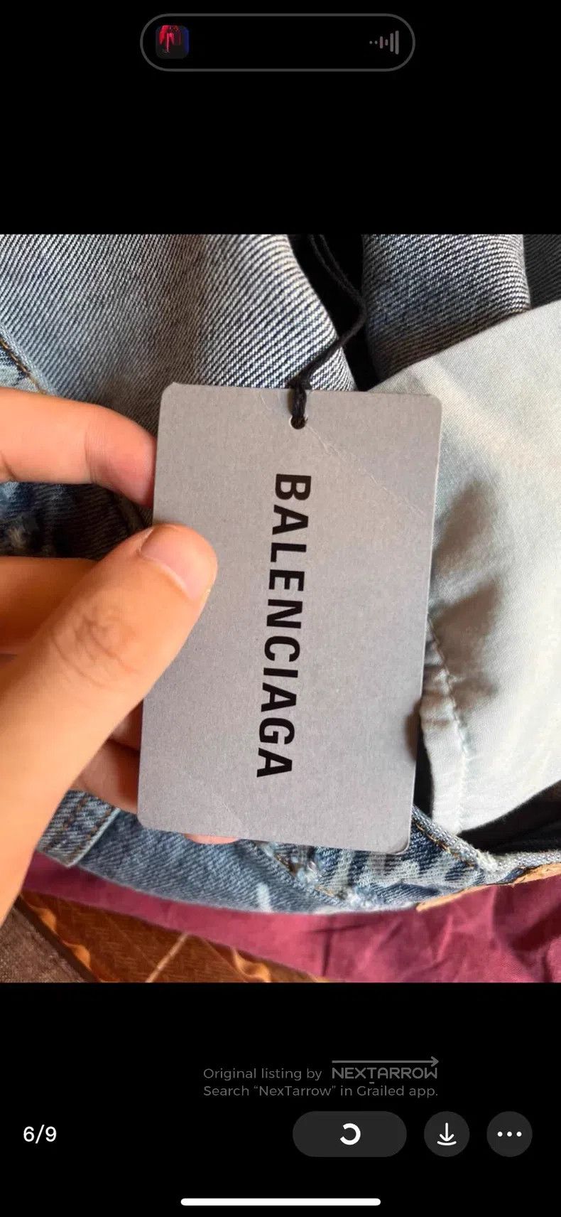 Balenciaga Balenciaga size S Cursive Bullet Train Denim Pants Size US 27 - 6 Thumbnail