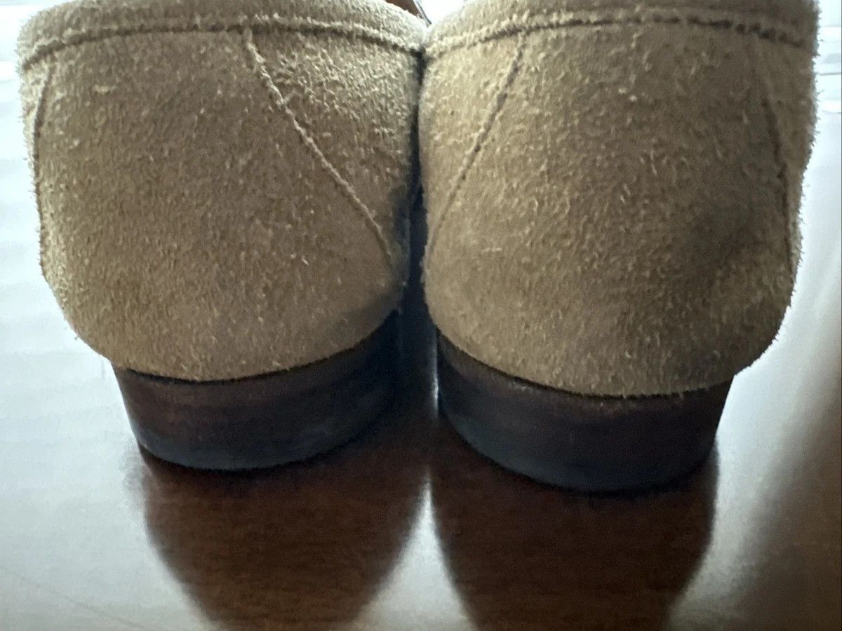 Gucci Gucci Horsebit Loafers Beige Suede 11 D Snaffle Size US 11 / EU 44 - 2 Thumbnail
