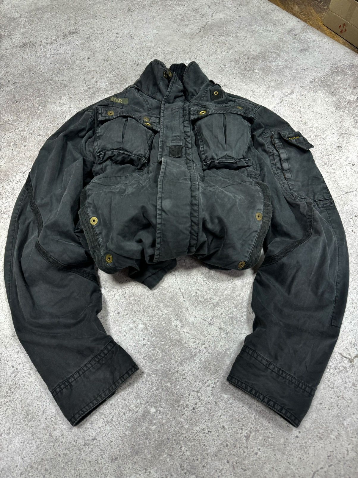 If Six Was Nine × Japanese Brand × Junya Watanabe Vintage Faded Cargo Junya Watanabe Balenciaga Style Jacket Size US M / EU 48-50 / 2 - 1 Thumbnail
