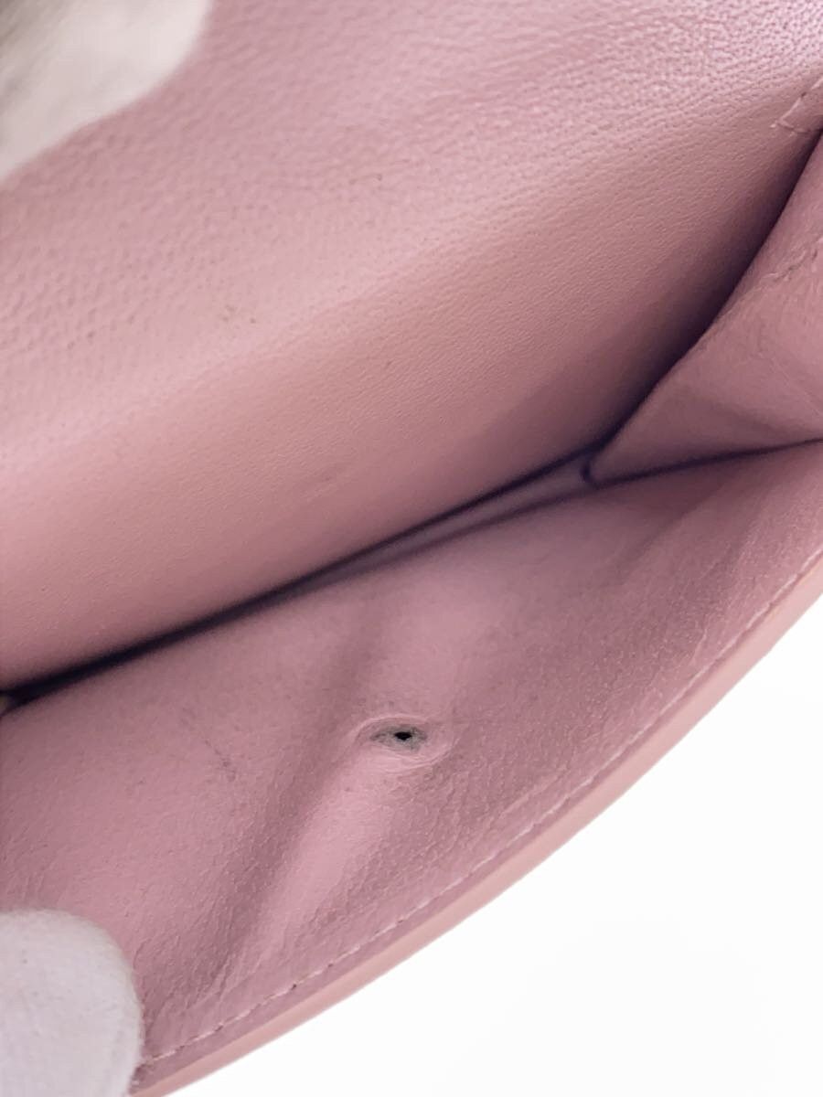 Balenciaga Balenciaga Paper Leather Bi-Fold Wallet Pink Size ONE SIZE - 4 Thumbnail