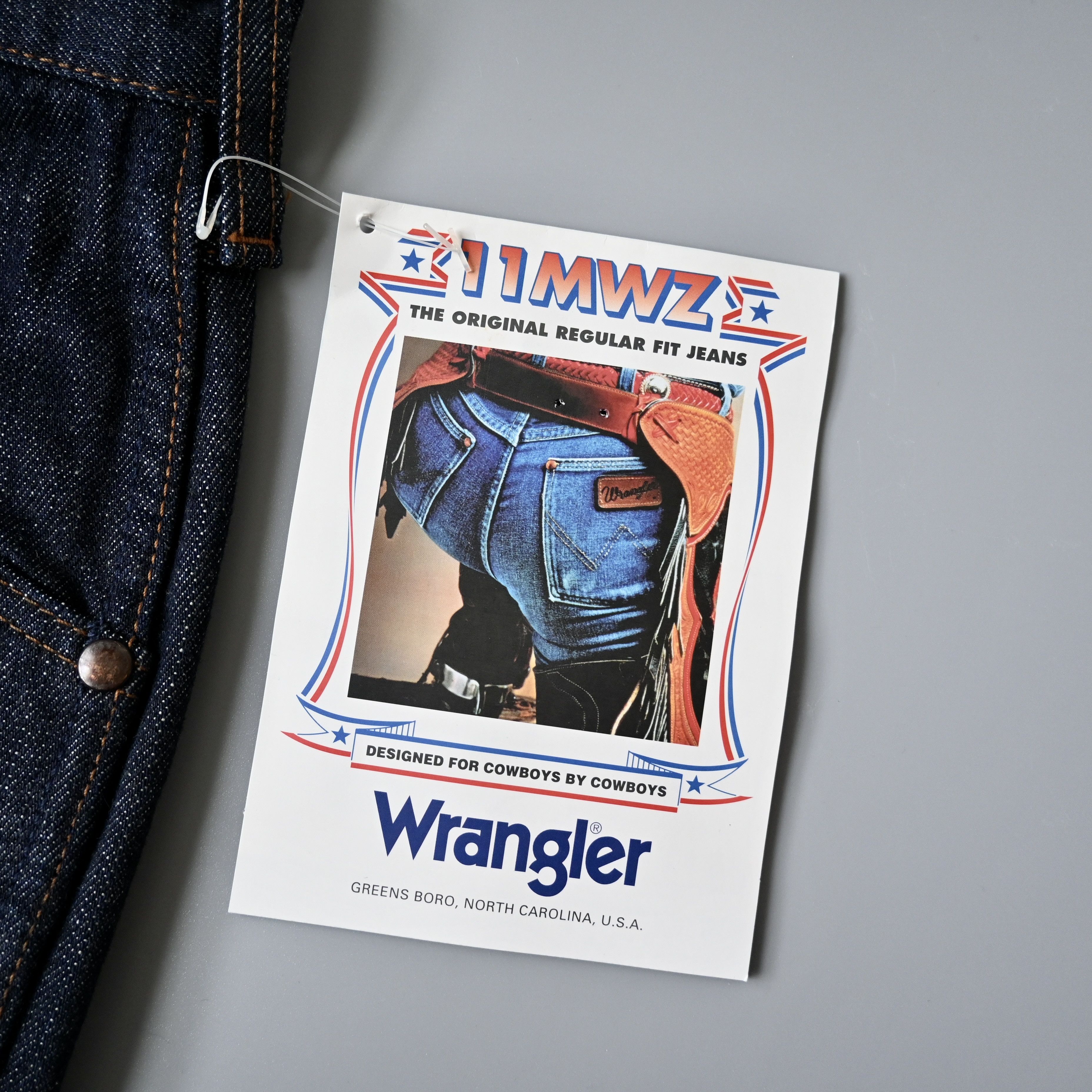 Japanese Brand DEADSTOCK 1990s Wrangler 11MWZ denim jeans made in Japan Size US 34 / EU 50 - 16 Thumbnail