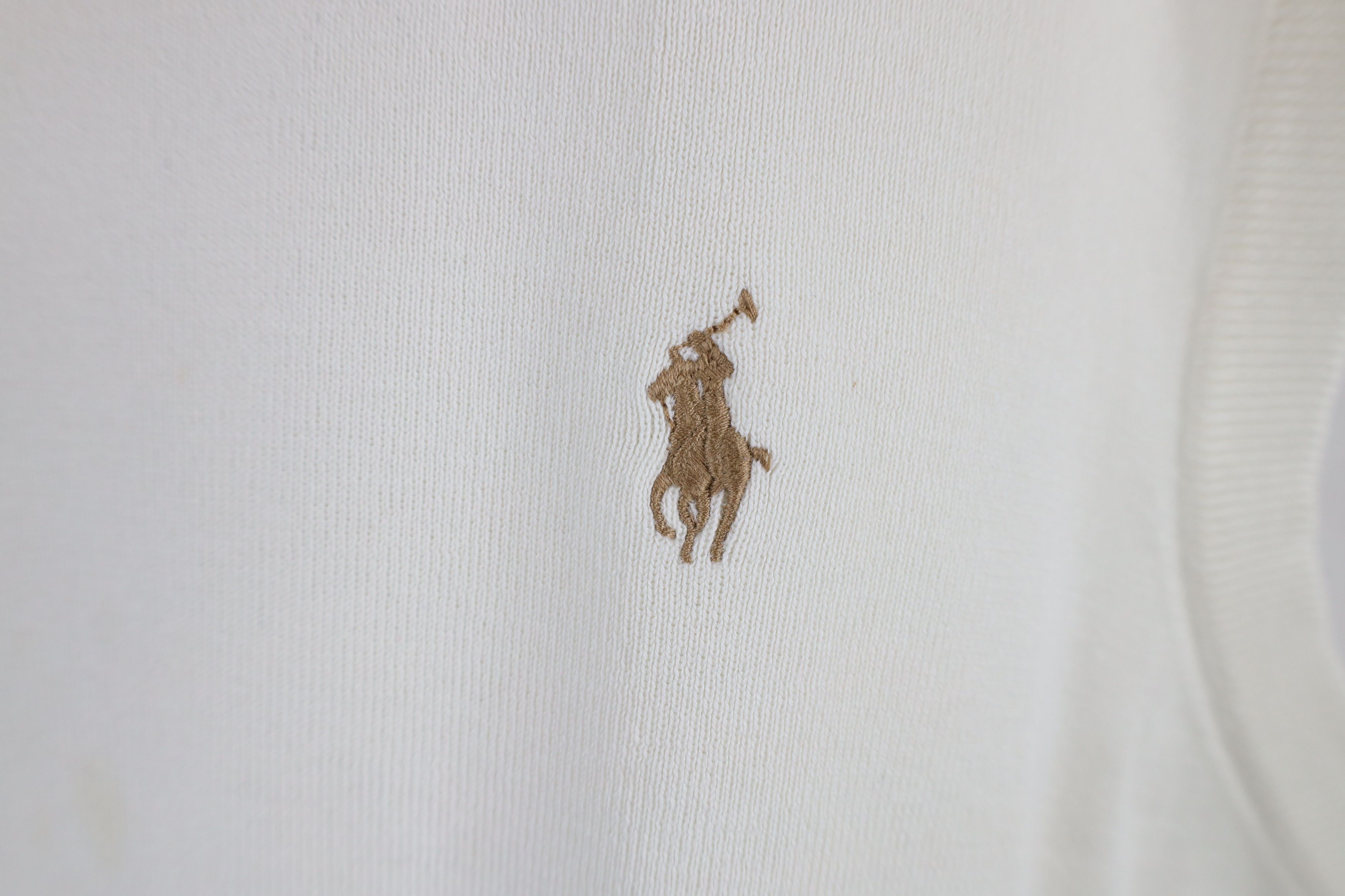 Ralph Lauren × Vintage Vintage 90s Ralph Lauren Cotton Knit V-Neck Sweater Vest Size US XXL / EU 58 / 5 - 4 Thumbnail