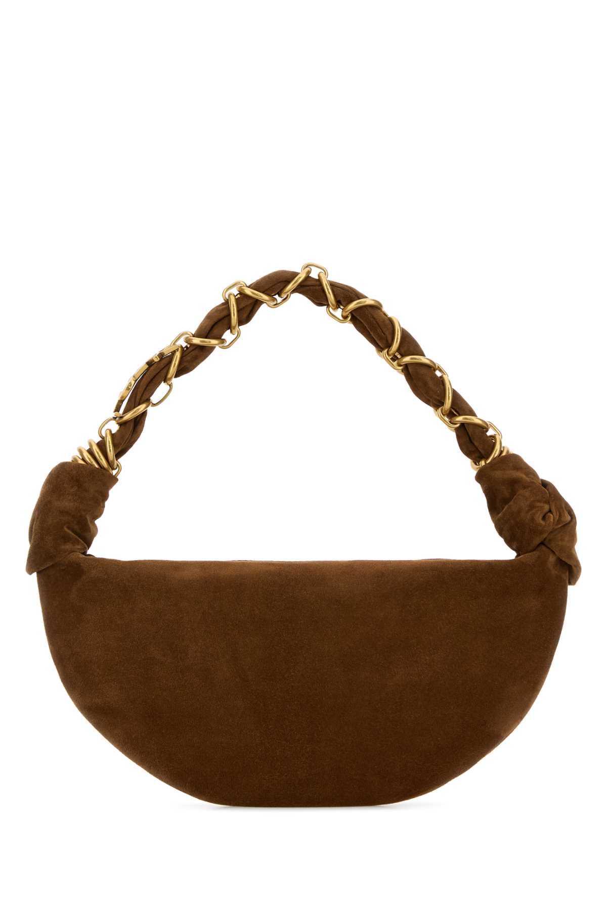Saint Laurent Paris Brown Suede Amalia Shoulder Bag Size ONE SIZE - 1 Thumbnail