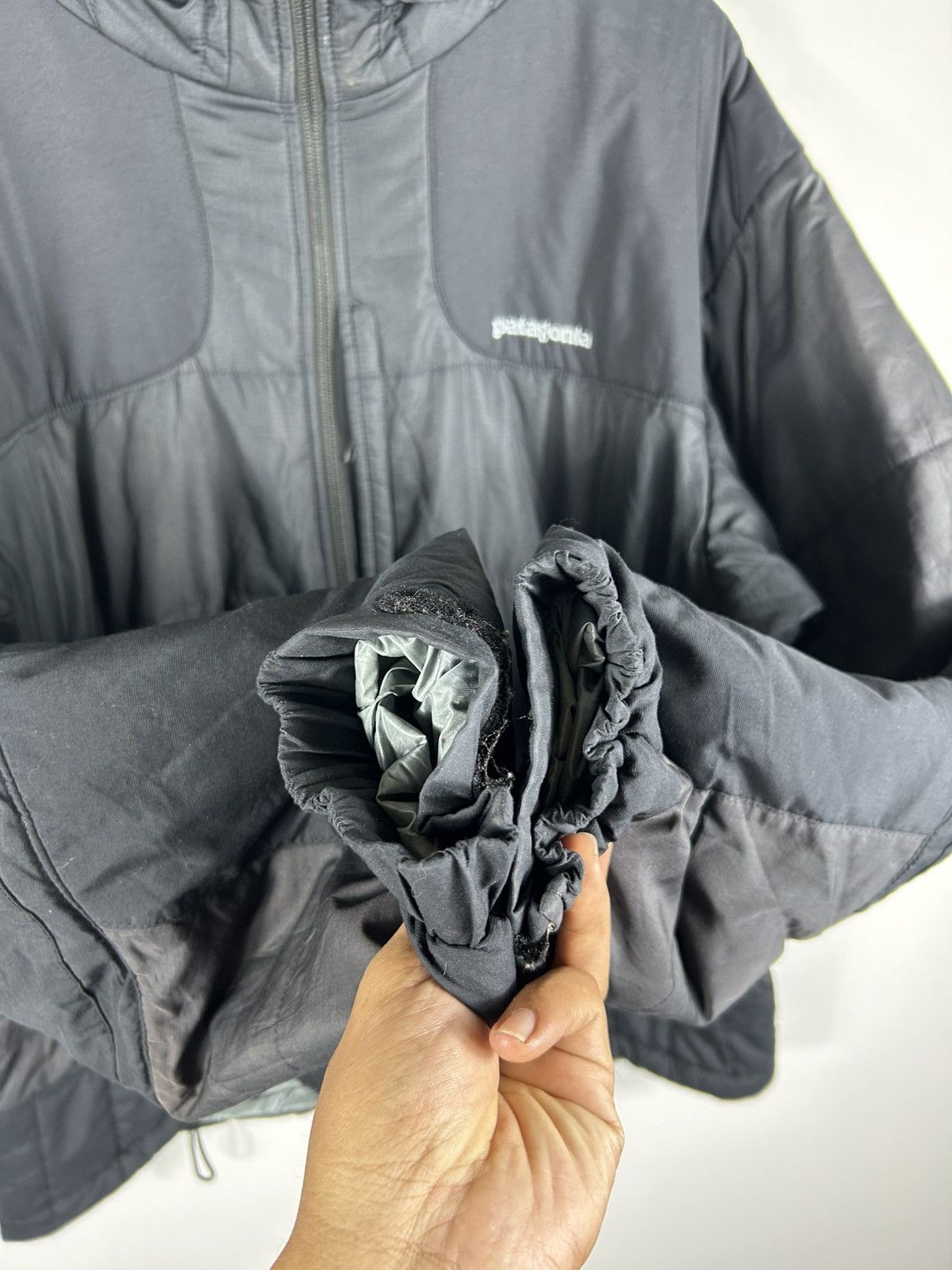 Patagonia × Vintage ⚡️Vintage Patagonia Hooded Nylon Puffer Style Jacket Size US L / EU 52-54 / 3 - 6 Thumbnail