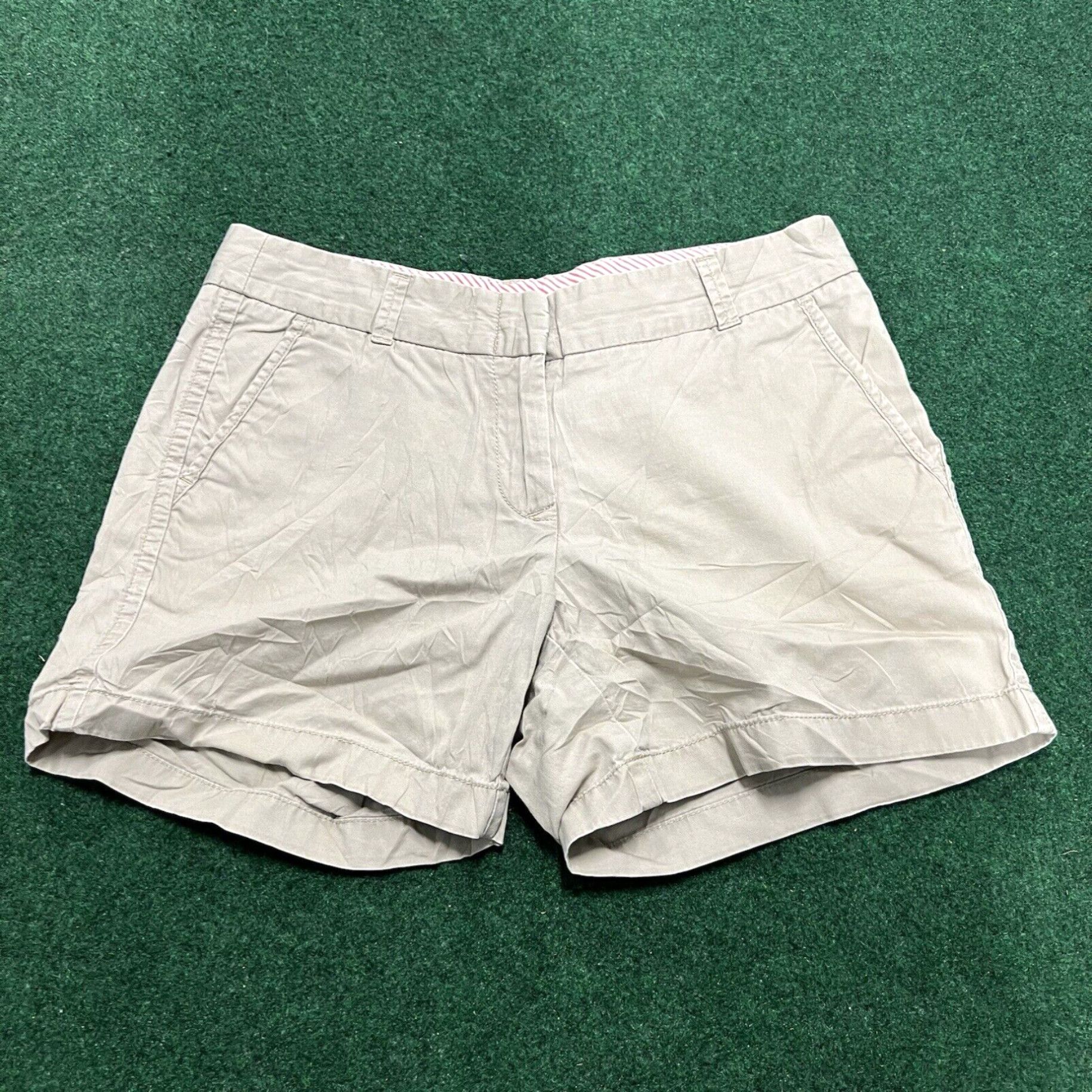 J.Crew J.CREW Chino Shorts Sz 4 Beige Summer Walking Outdoors Size 27" / US 4 / IT 40 - 1 Thumbnail