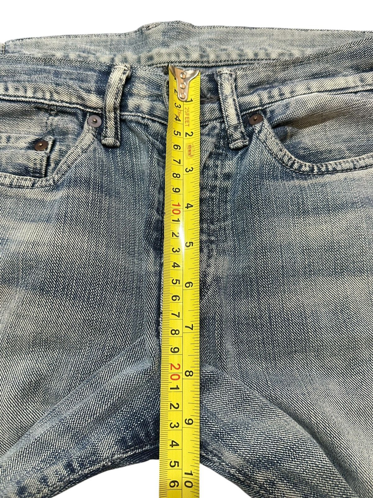 45rpm Vintage Japan 45Rpm Blue Faded Wash Style Loose Jeans Size US 30 / EU 46 - 17 Thumbnail