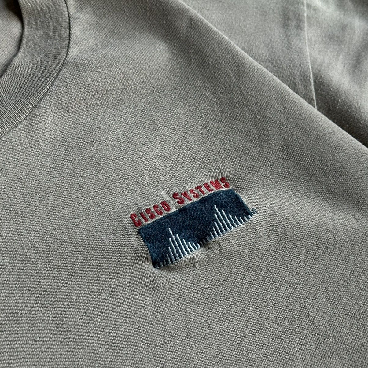 Vintage Vintage 90s Cisco Systems Hanes Promo Tee Size US L / EU 52-54 / 3 - 3 Thumbnail