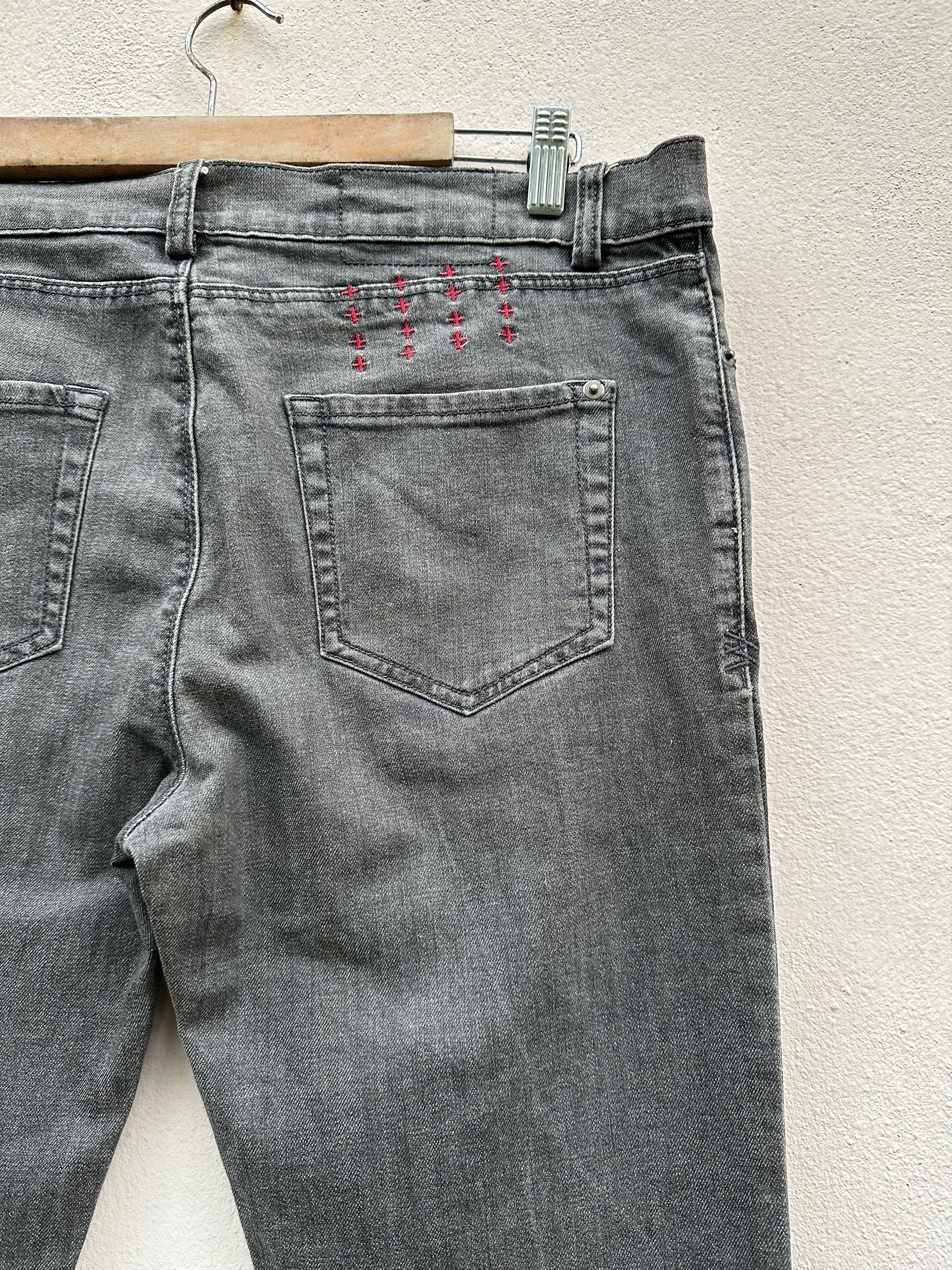 Ksubi Ksubi Black Faded Denim Jeans Size US 34 / EU 50 - 17 Thumbnail
