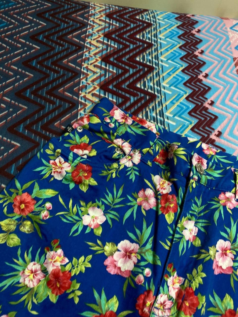 Lauren Ralph Lauren Vintage blue flowers print Pants Y2K Lauren Ralph Lauren Size 30" / US 8 / IT 44 - 7 Thumbnail