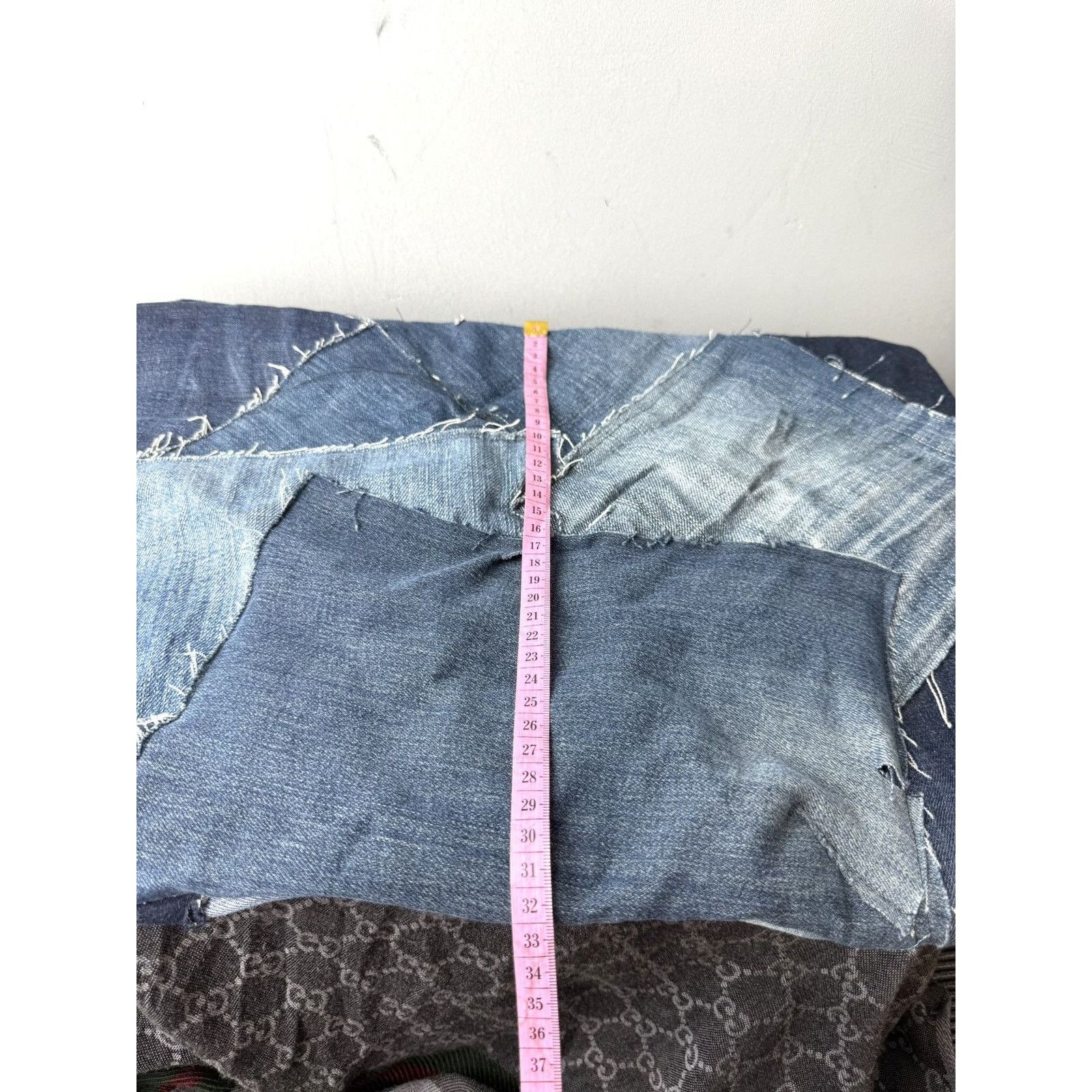 Vintage Rare! Vintage Patchwork Denim Bag Shopper Y2K Levis Diesel Size ONE SIZE - 12 Thumbnail