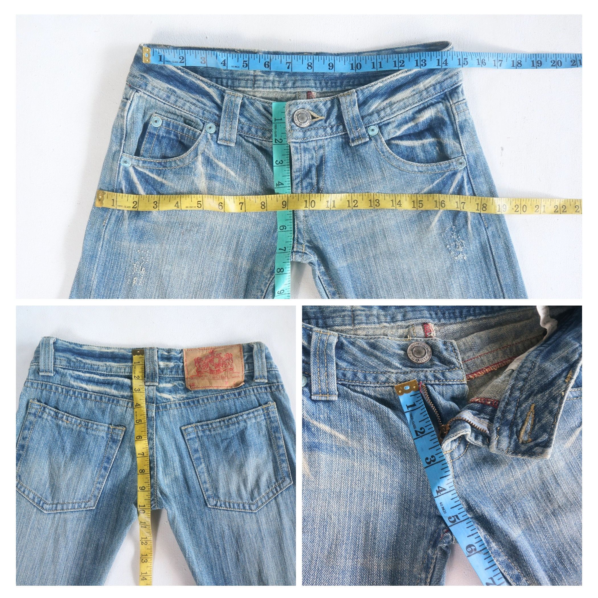 Japanese Brand Original Jeans Super low Rise Flare Jeans Size 29" - 8 Thumbnail