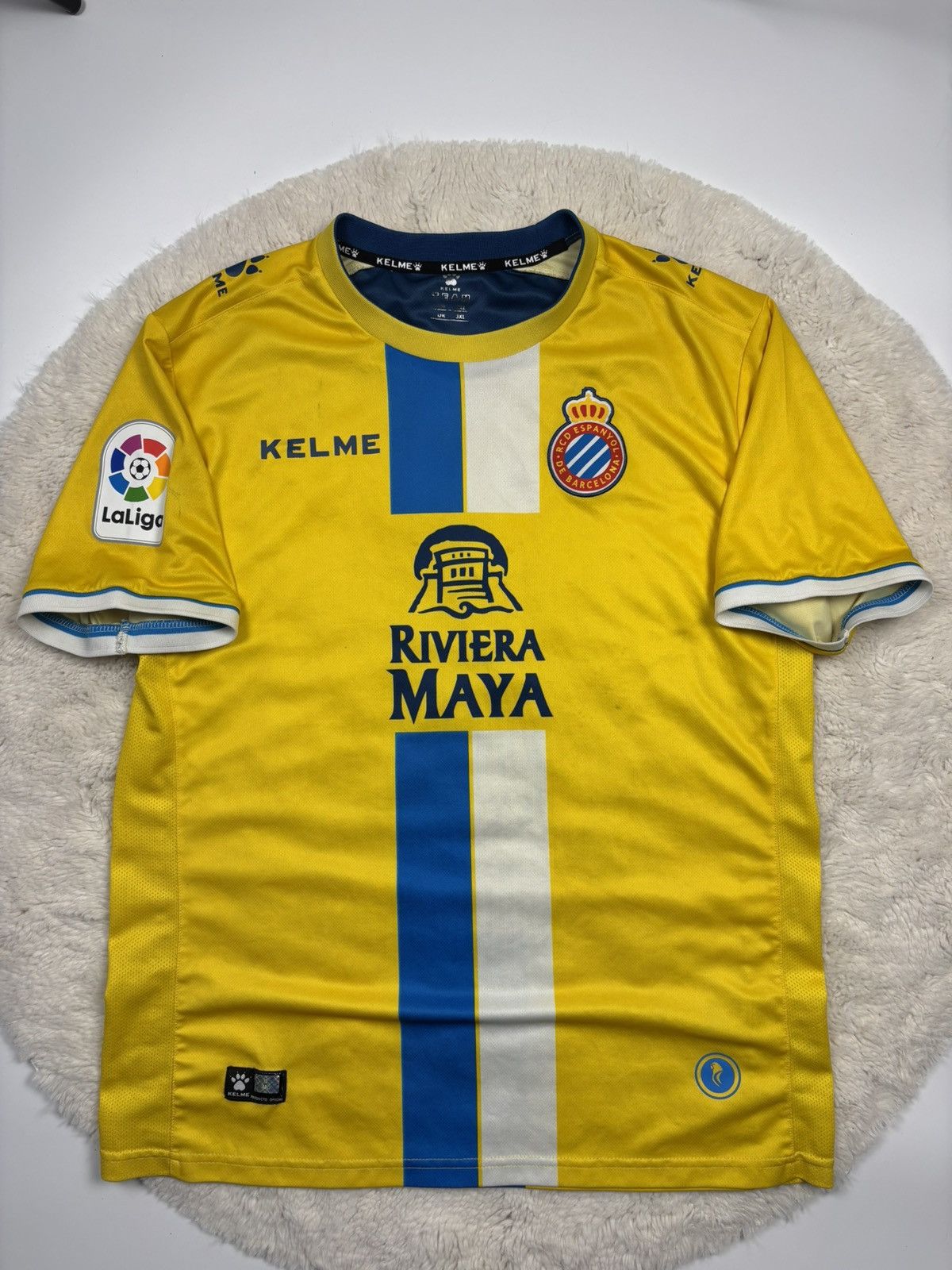 Other Kelme RCD Espanyol 18/19 Third Kit Soccer Jersey Rare Shirt Size US XL / EU 56 / 4 - 1 Thumbnail