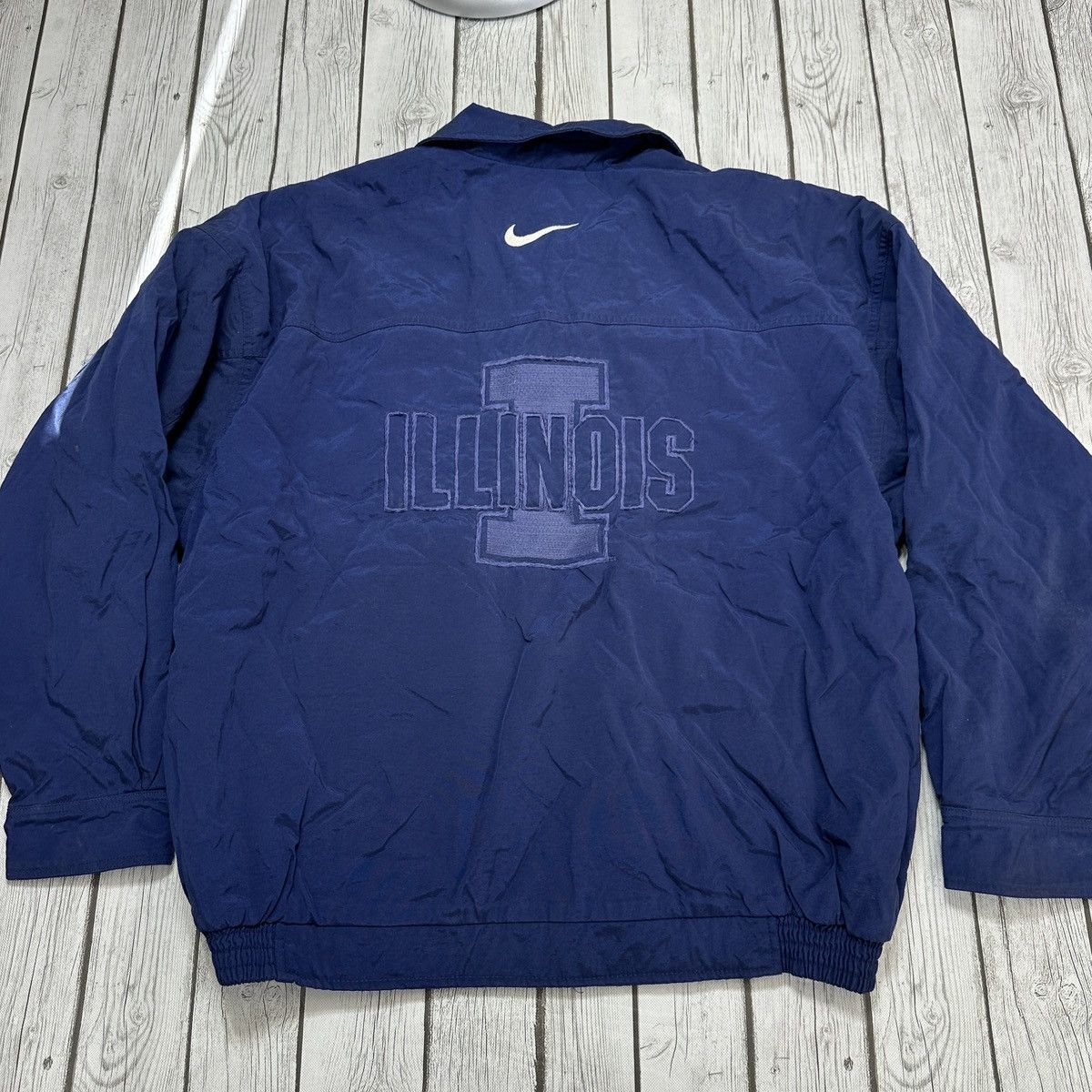 NCAA × Nike × Vintage Vintage Illinois Fighting Illini jacket Size US XL / EU 56 / 4 - 2 Thumbnail