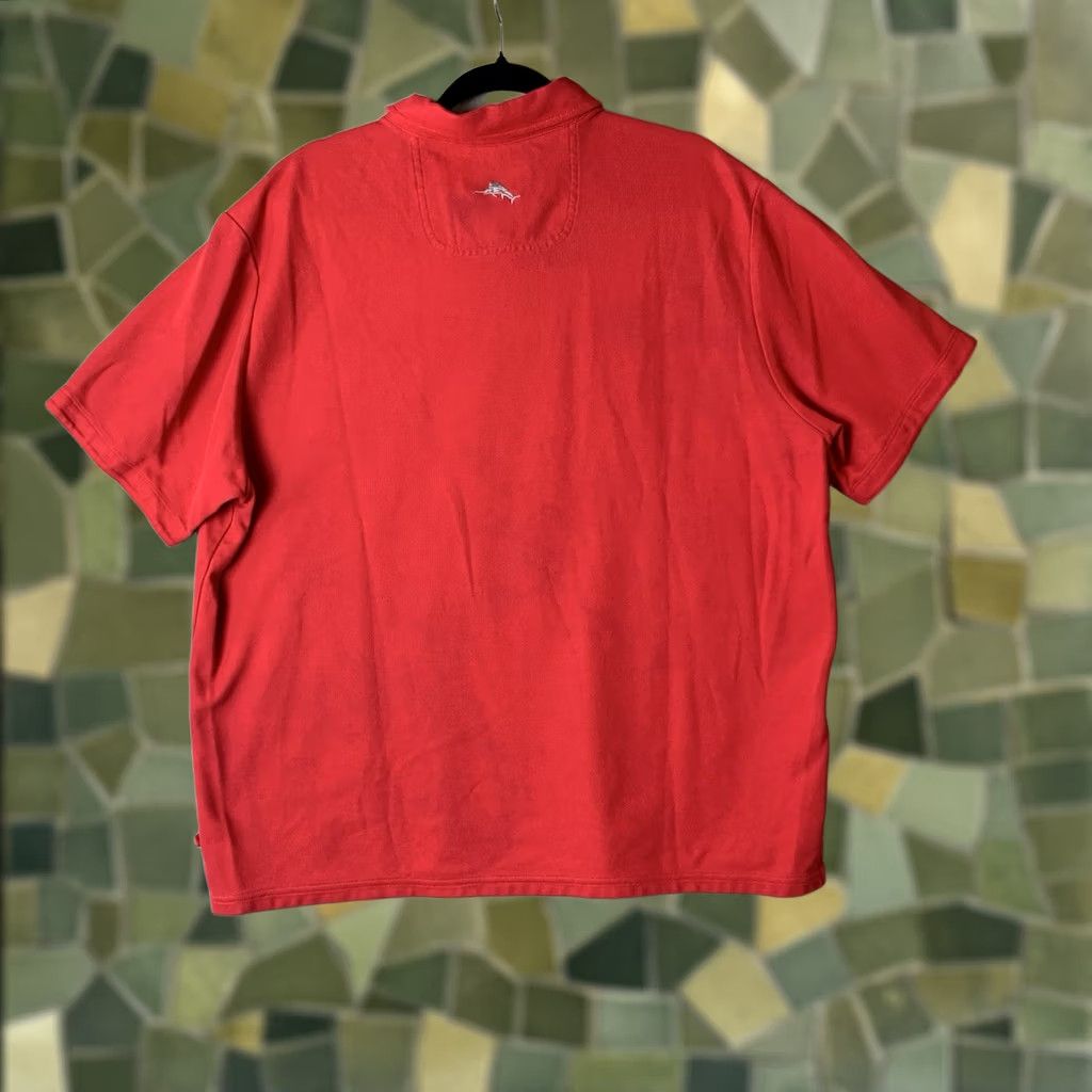 Tommy Bahama Tommy Bahama Island Zone Polo Men 2XL Red Solid Short Sleeve Logo Embroidered Beach Classic Shirt Size US XXL / EU 58 / 5 - 1 Thumbnail