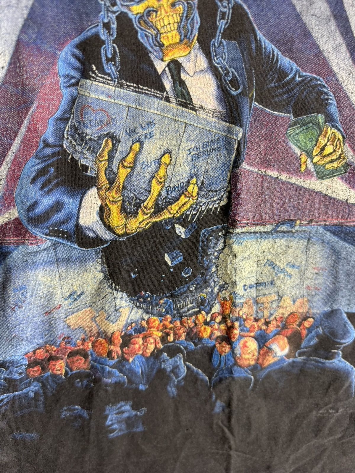Band Tees Vintage Megadeth Tshirt XL Concert Berlin Wall Tour Music Size US L / EU 52-54 / 3 - 14 Thumbnail