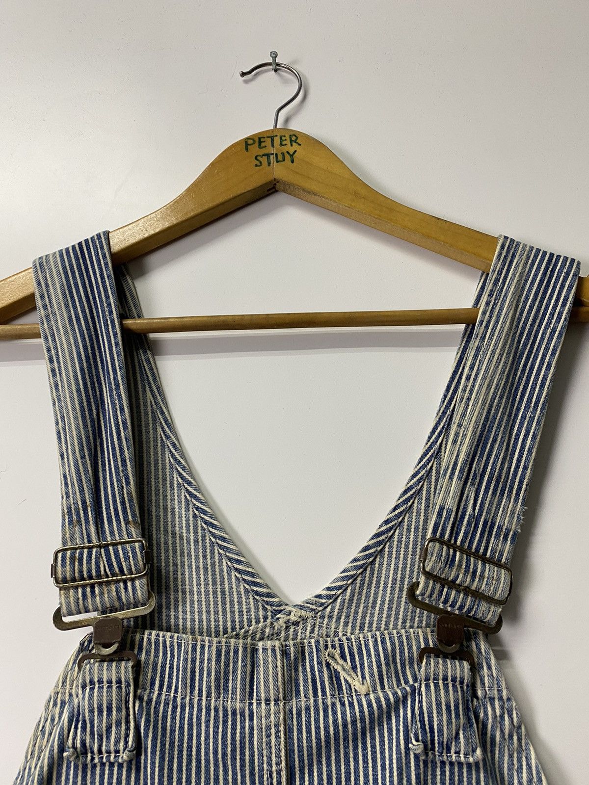 Carhartt × Vintage Vintage Carhartt Hikory Overall Size US 34 / EU 50 - 5 Thumbnail