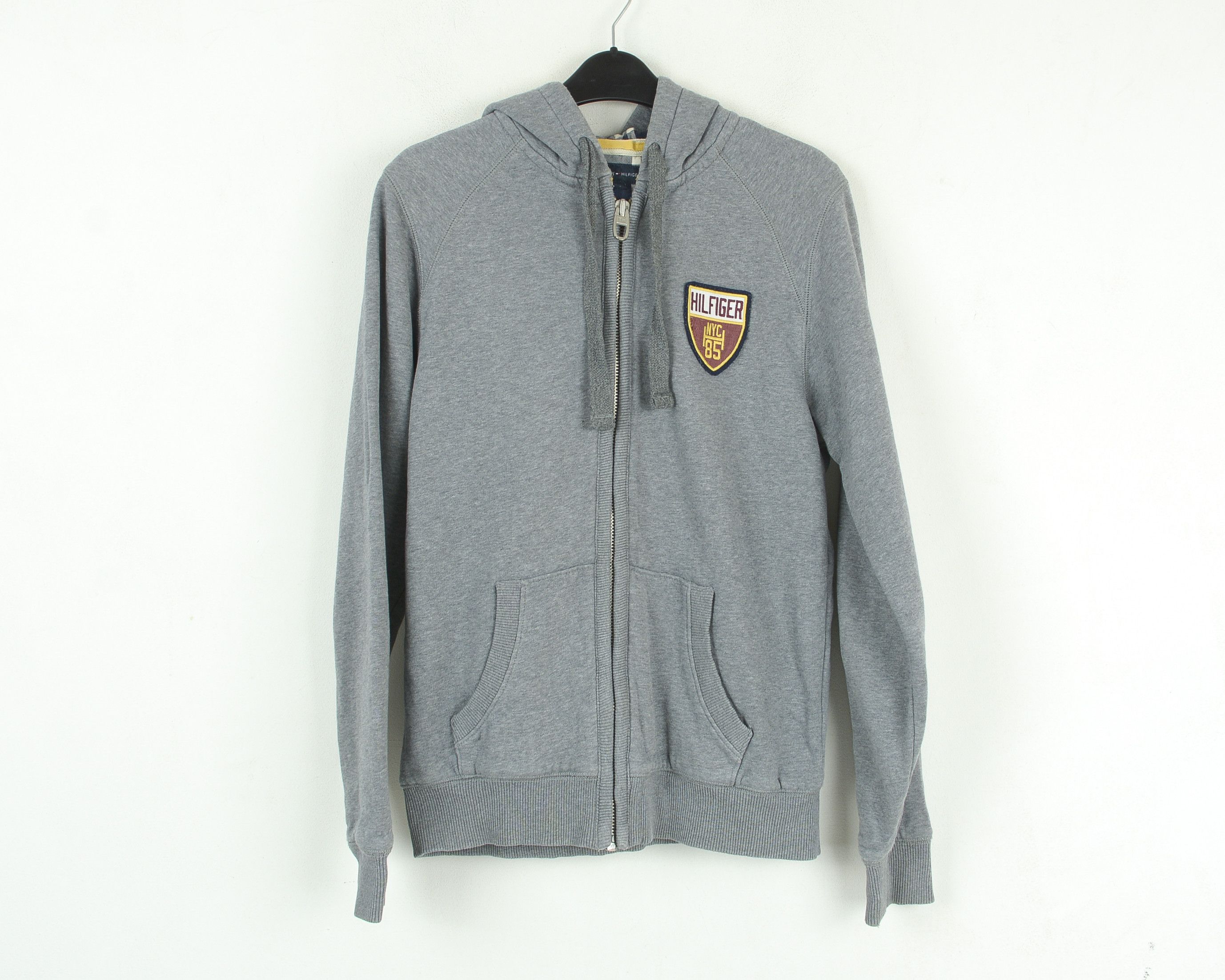 Tommy Hilfiger Men's Hooded Sweatshirt S Jumper Jacket Grey Cotton Size US S / EU 44-46 / 1 - 1 Thumbnail