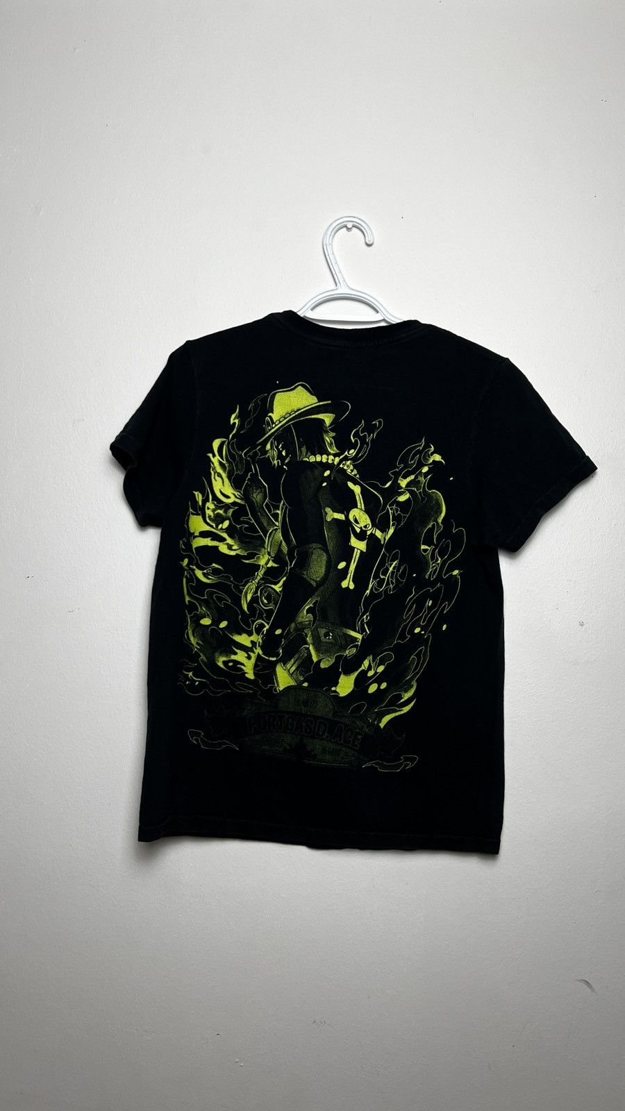 Japanese Brand × Vintage Black One Piece Ace Graphic Tee Size US S / EU 44-46 / 1 - 2 Thumbnail