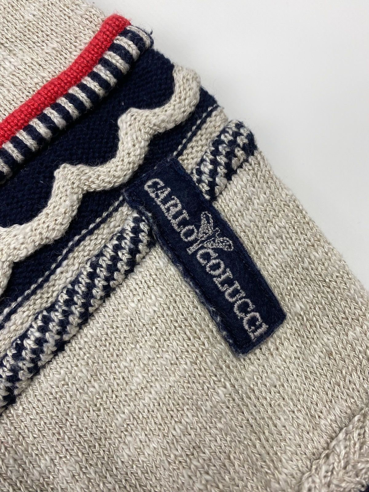 Carlo Colucci 1990’s Vintage Carlo Colucci Coloured 3D Cable Knit Sweater Size US XL / EU 56 / 4 - 6 Thumbnail