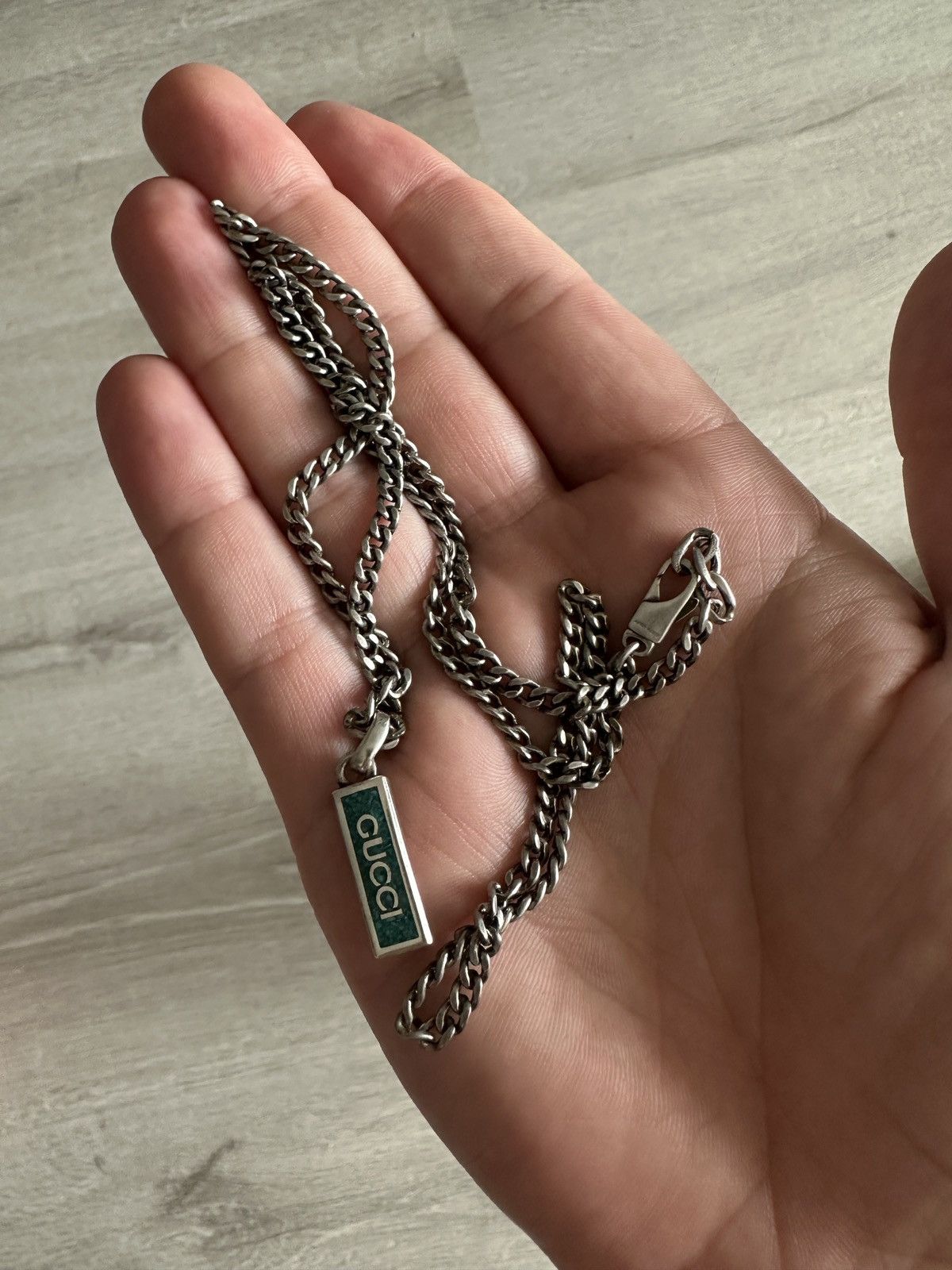 Gucci Gucci Silver Tag Necklace 21.5 in Size ONE SIZE - 7 Thumbnail