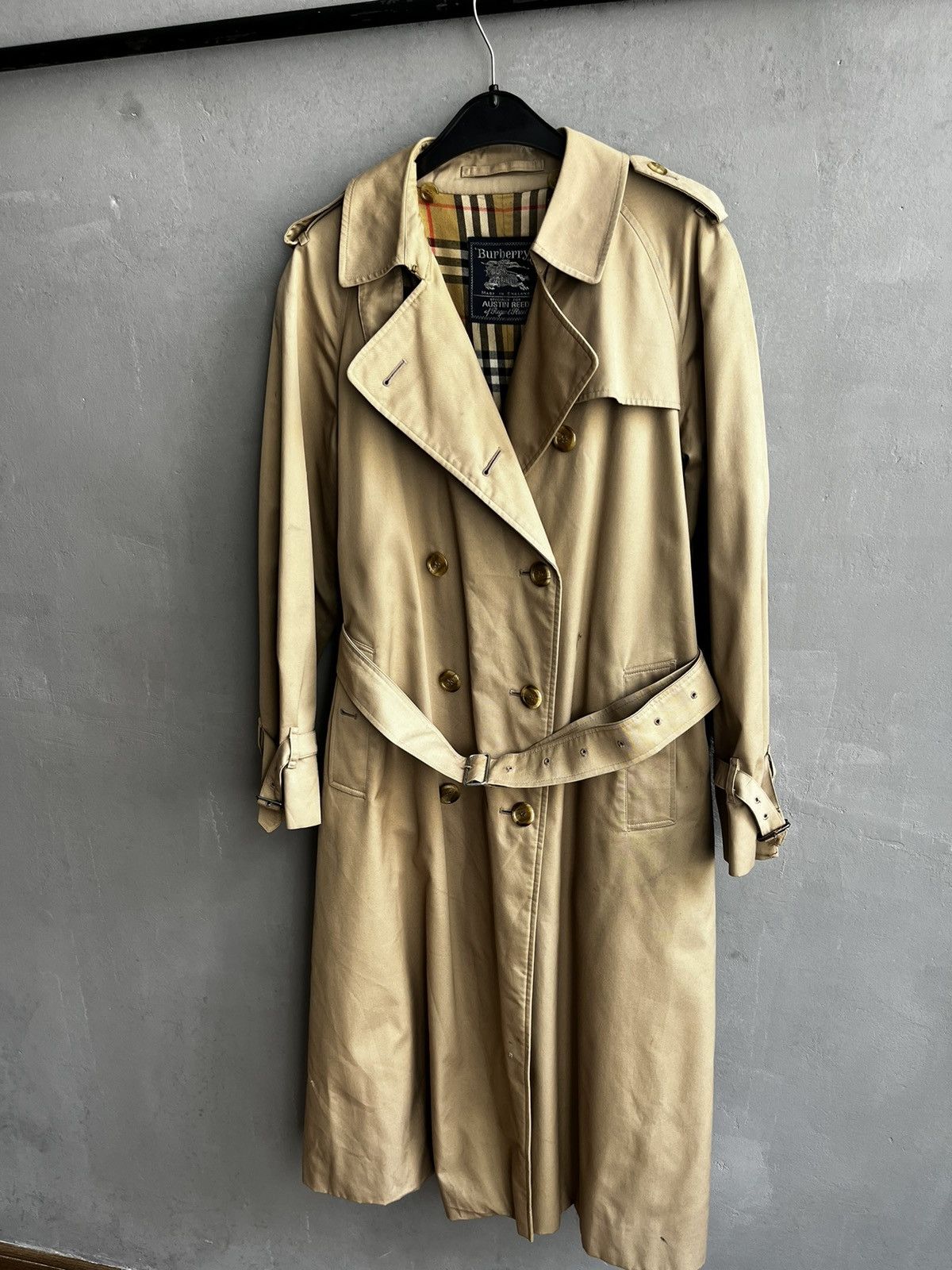 ジャケット・アウター vintage Burberry's trench coat db Vintage Burberry's Size 8 X-Long Twill Tan Trench Coat | eBay