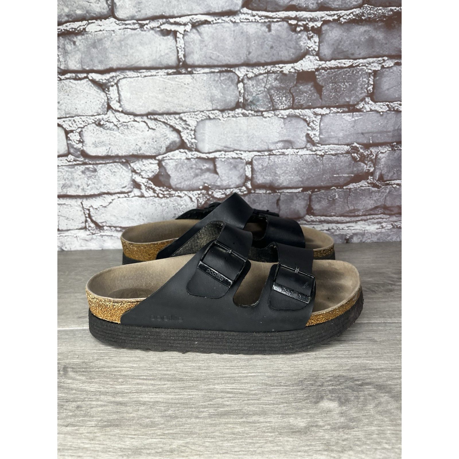 Birkenstock Birkenstock Papillio Arizona Platform Vegan Black Birko-Flor Size US 9.5 / IT 39.5 - 16 Thumbnail