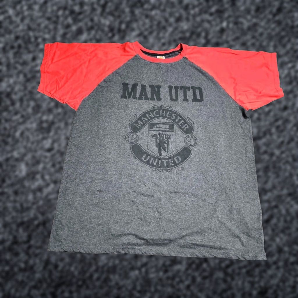Vintage Vintage Manchester United Mens 2XL T-Shirt Soccer Logo Gray 90s Fan Apparel Size US XXL / EU 58 / 5 - 1 Thumbnail