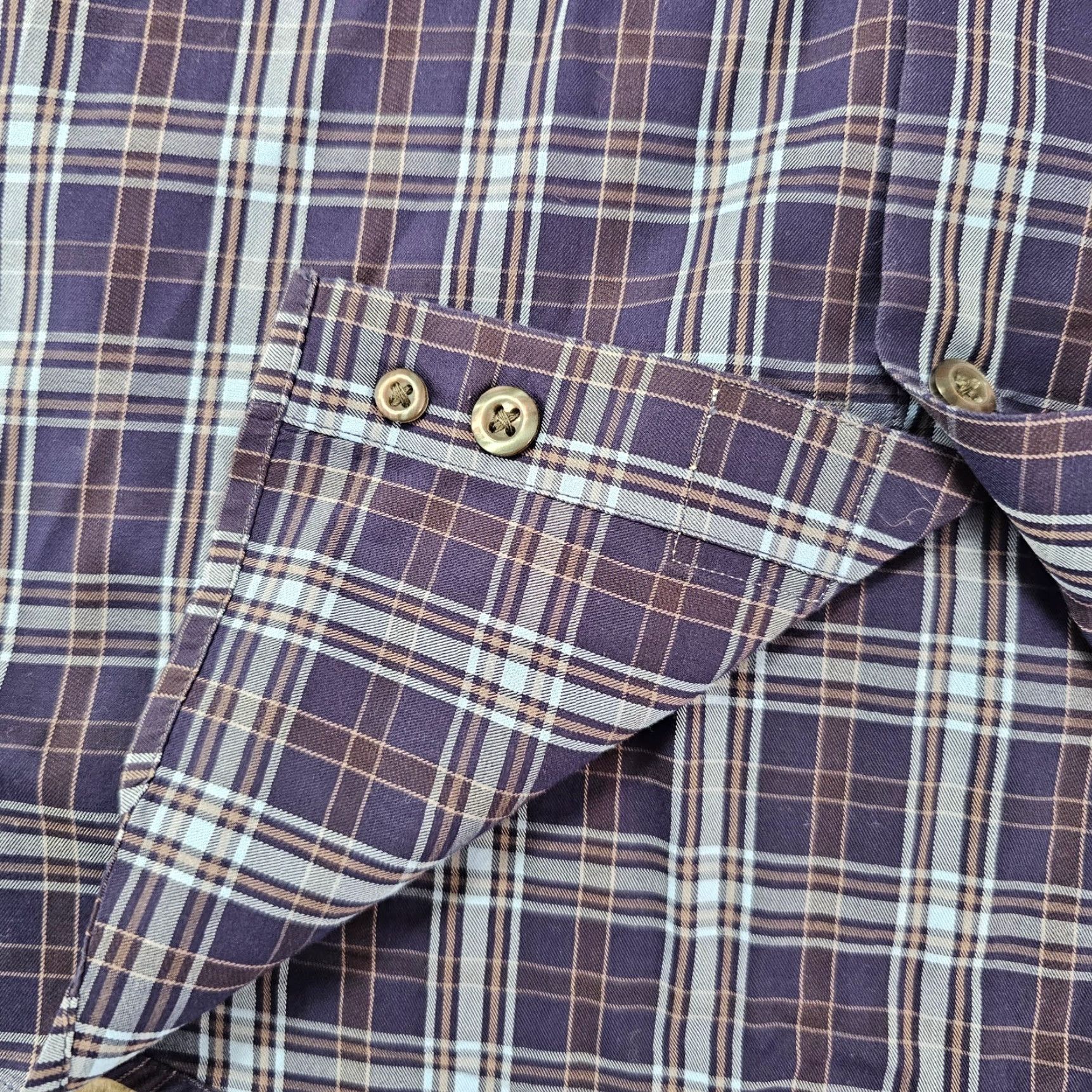 Peter Millar Peter Millar Shirt Mens Large Navy Check Button Down 100% Cotton Long Sleeve Size US L / EU 52-54 / 3 - 7 Thumbnail