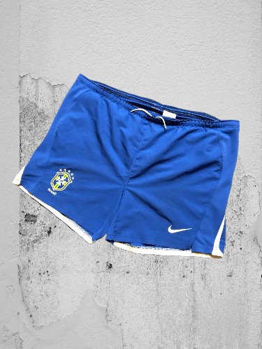 Nike Vintage - Nike Brazil Football Soccer Shorts - CBF Brasil Size US 34 / EU 50 - 1 Thumbnail