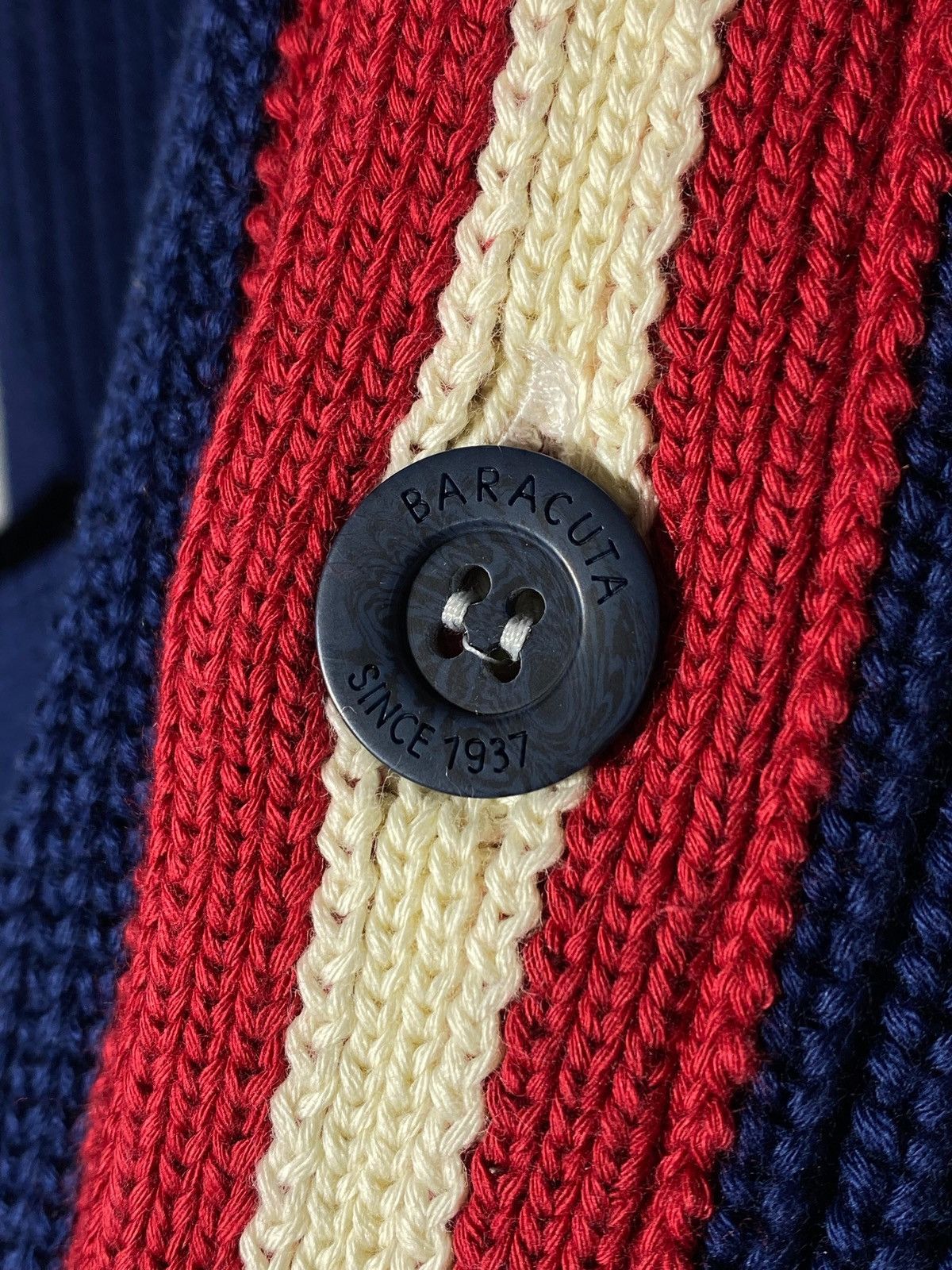 Baracuta Baracuta Cotton Knit Cardigan Vest Sweater Fisherman Grandpa Size US M / EU 48-50 / 2 - 6 Thumbnail