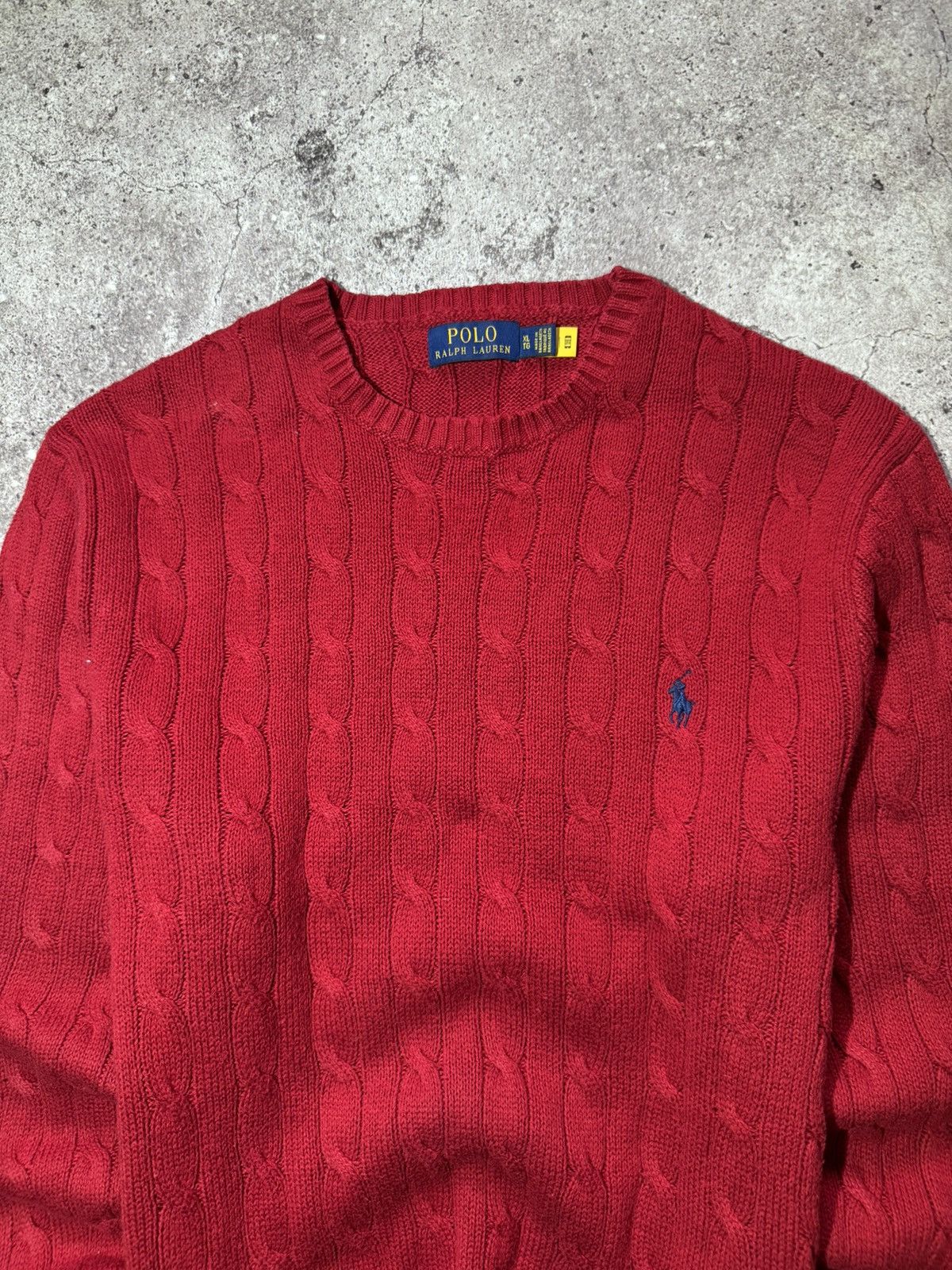 Polo Ralph Lauren × Vintage Polo Ralph Lauren Vintage Knitted Sweater Embroidered logo Size US XL / EU 56 / 4 - 2 Thumbnail