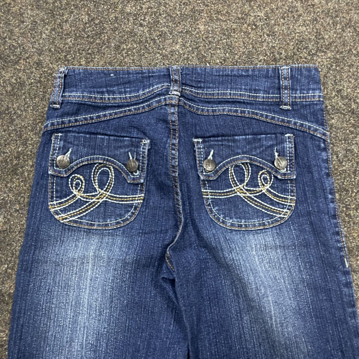 Vintage Vintage Y2K Baggy Wide Leg Flared Jeans Streetwear Logo 32 Size 32" / US 10 / IT 46 - 3 Thumbnail
