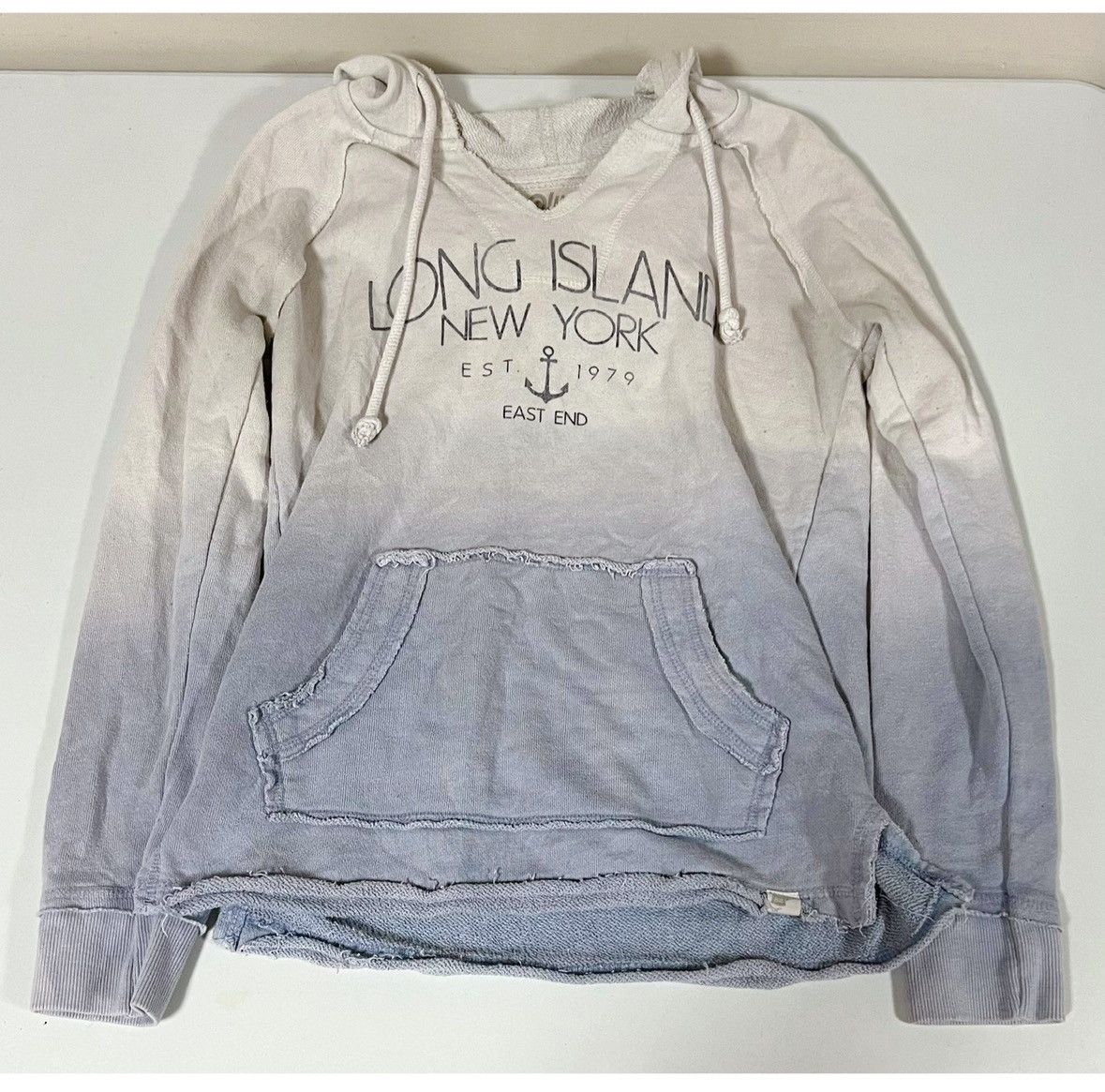 All Blues Blue Ombré ‘Long Island New York’ Sweatshirt Hoodie Size S ⚓️ Size S / US 4 / IT 40 - 1 Thumbnail