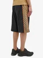 Gucci o1loc1c1225 770795 Cotton Jersey Shorts With GG Inserts Size US 36 / EU 52 - 4 Thumbnail