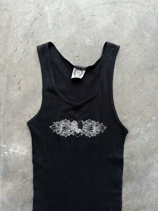 Chrome Hearts Chrome Hearts Floral Heart Tank Top | Grailed