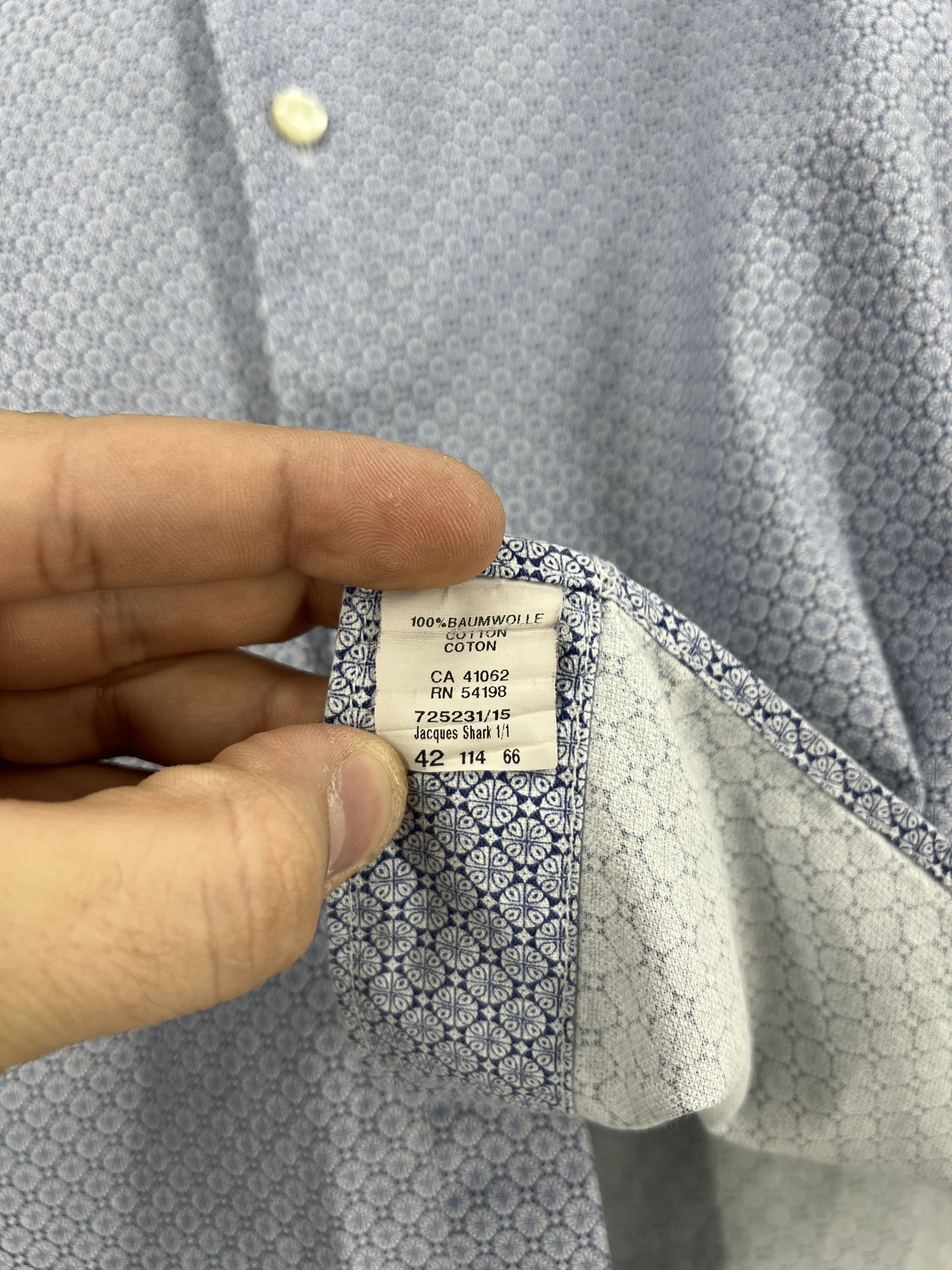 Bogner Bogner Checked Button-Up Shirt Blue Men’s L Size US L / EU 52-54 / 3 - 9 Thumbnail