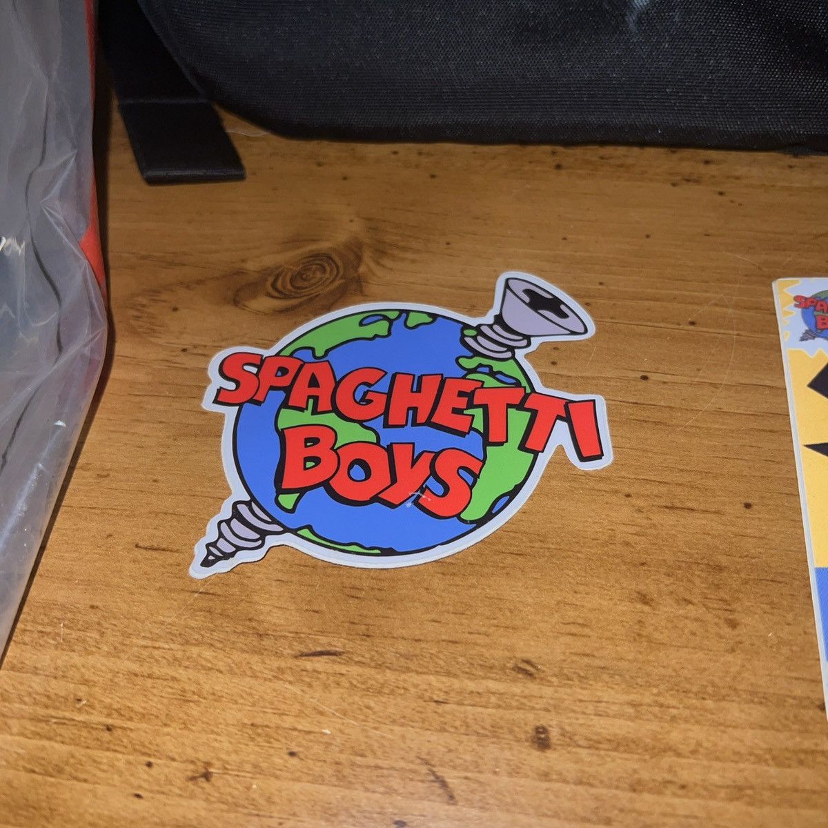 Spaghetti Boys × Sprayground Spaghetti boys spray ground screw the world bag Size ONE SIZE - 3 Thumbnail