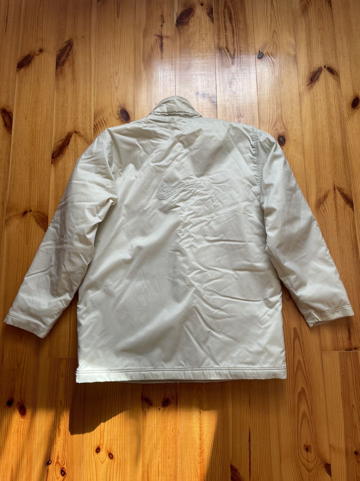 Nike × Vintage Vintage 00s Nike Big Swoosh Logo Back Print Full Zip Jacket Size US L / EU 52-54 / 3 - 12 Thumbnail