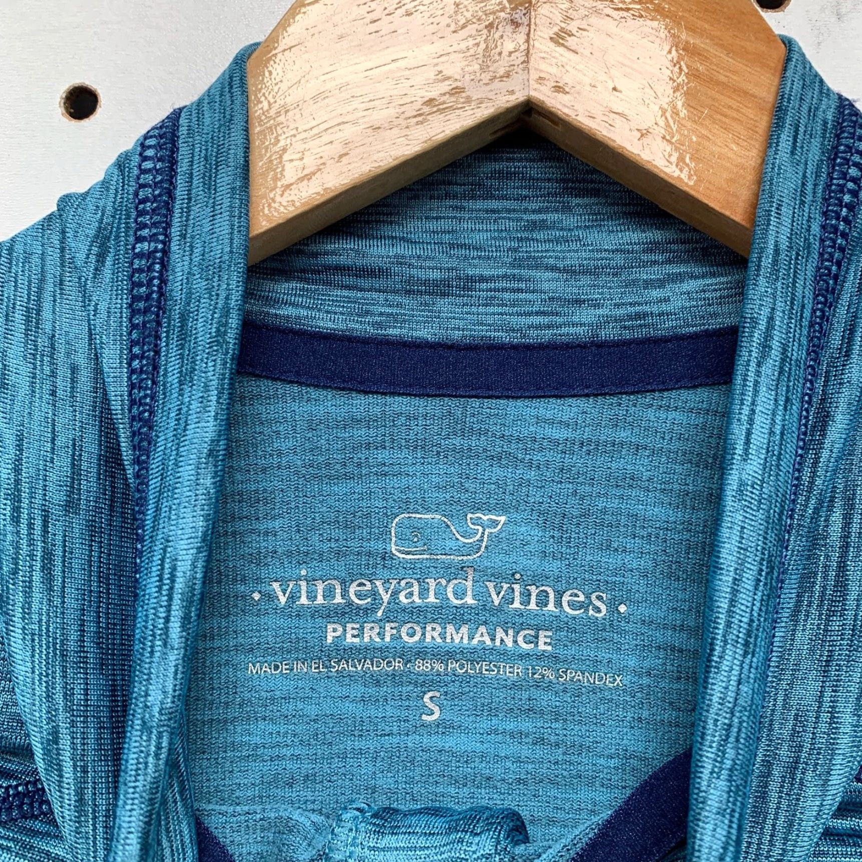 Vineyard Vines Vineyard Vines Performance Pullover 1/4 Zip Mens Small Blue Sankaty Long Sleeve Shirt Size US S / EU 44-46 / 1 - 3 Thumbnail