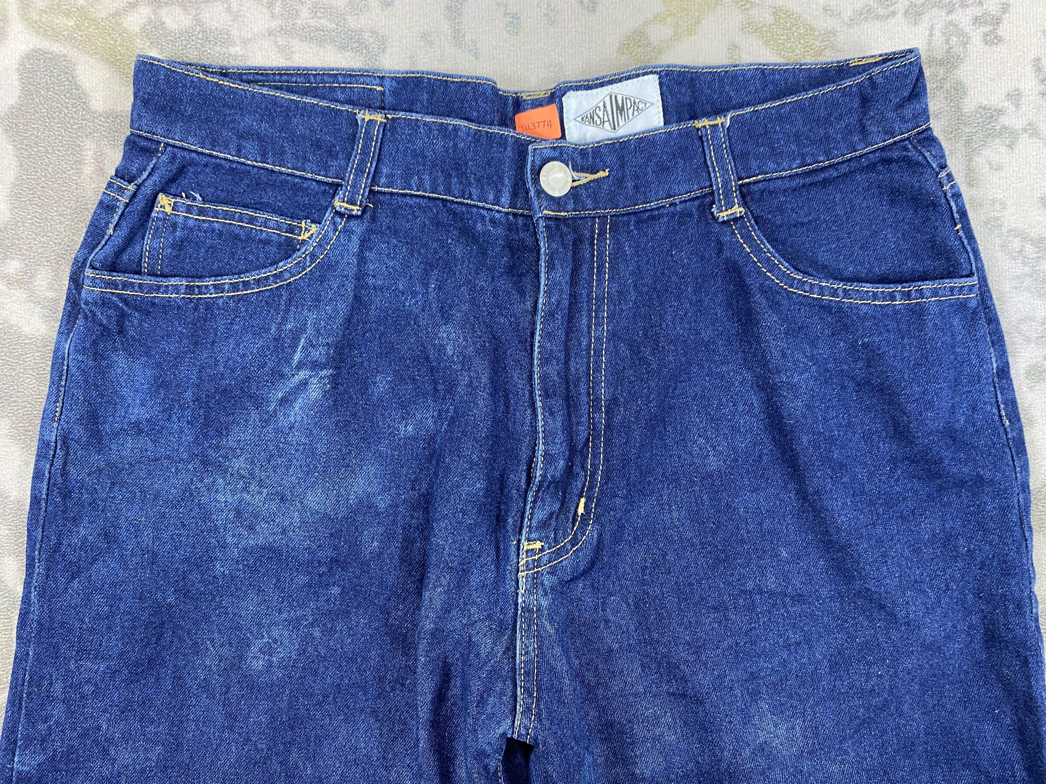Other Vintage Kansai Impact Jeans 31x25.5 Denim- JN3774 Size US 31 - 3 Thumbnail