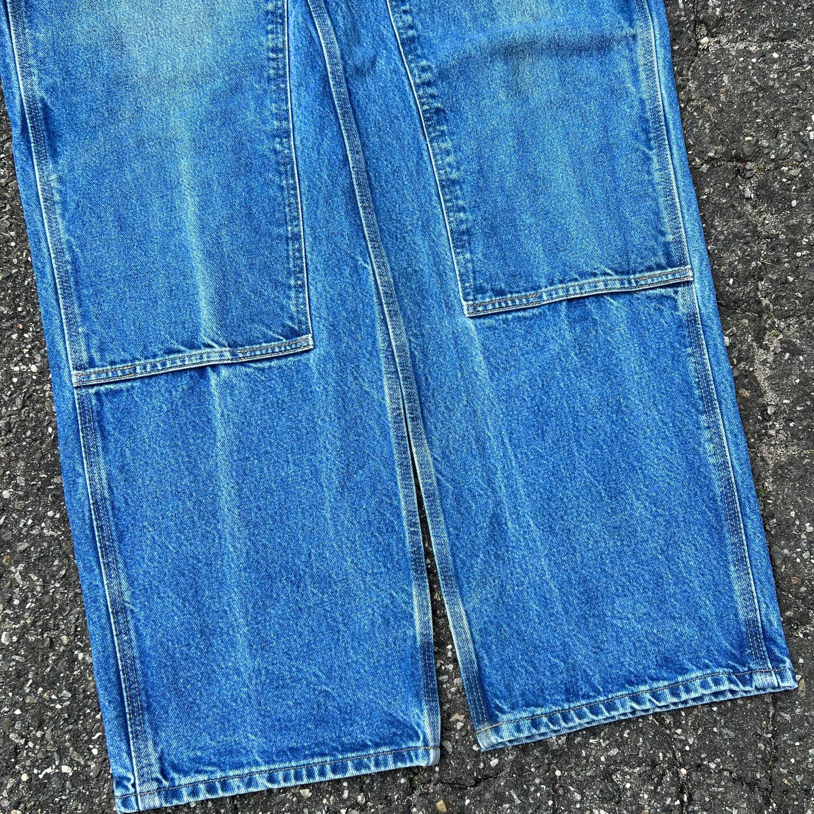 Carhartt × Vintage Vintage carhartt denim blue jeans double knee work pants Size US 37 - 4 Thumbnail
